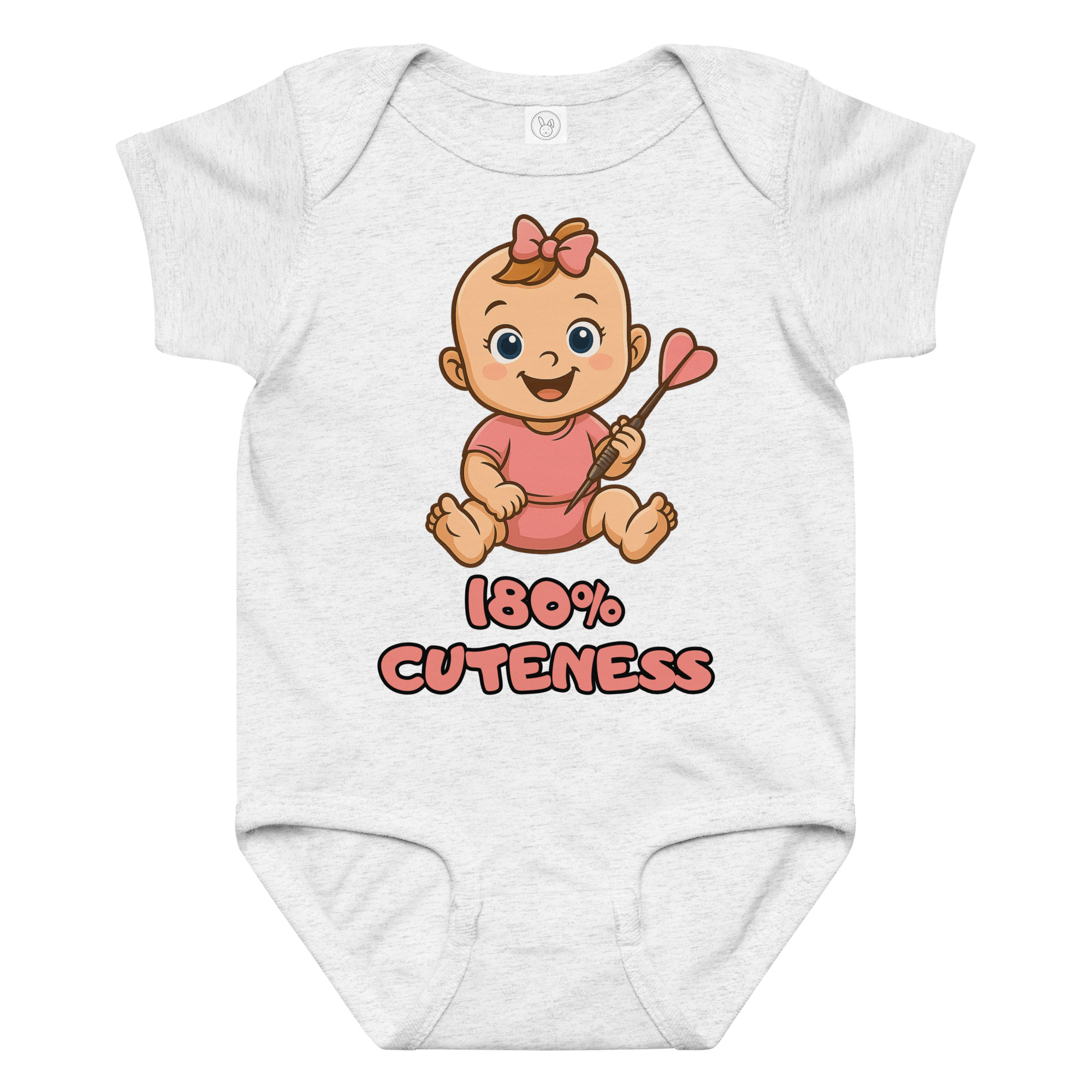 Dart Baby Body – 180 % Cuteness Babybekleidung für Mädchen mit liebevollem Dart Design – Bild 2