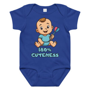 Dart Baby Body – 180 % Cuteness Babybekleidung für Jungen mit liebevollem Dart Design