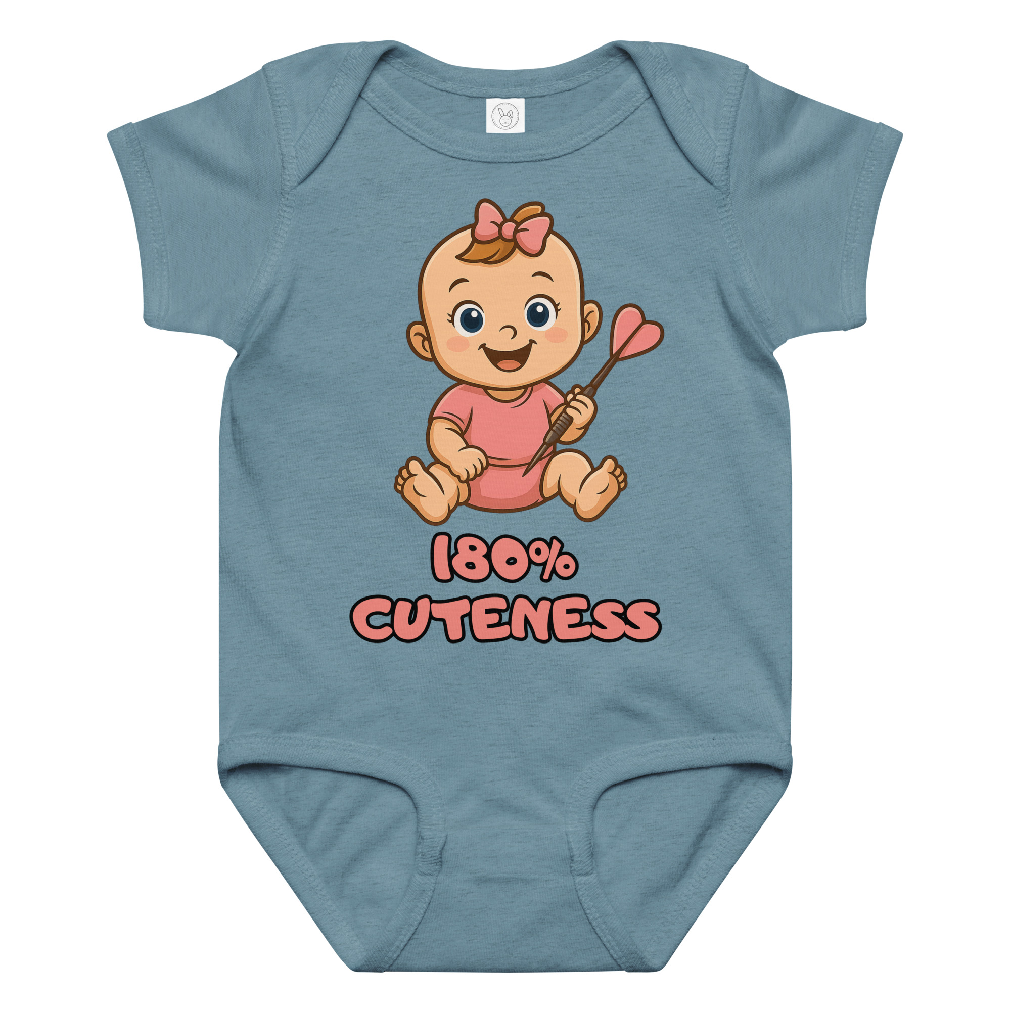 Dart Baby Body – 180 % Cuteness Babybekleidung für Mädchen mit liebevollem Dart Design – Bild 3