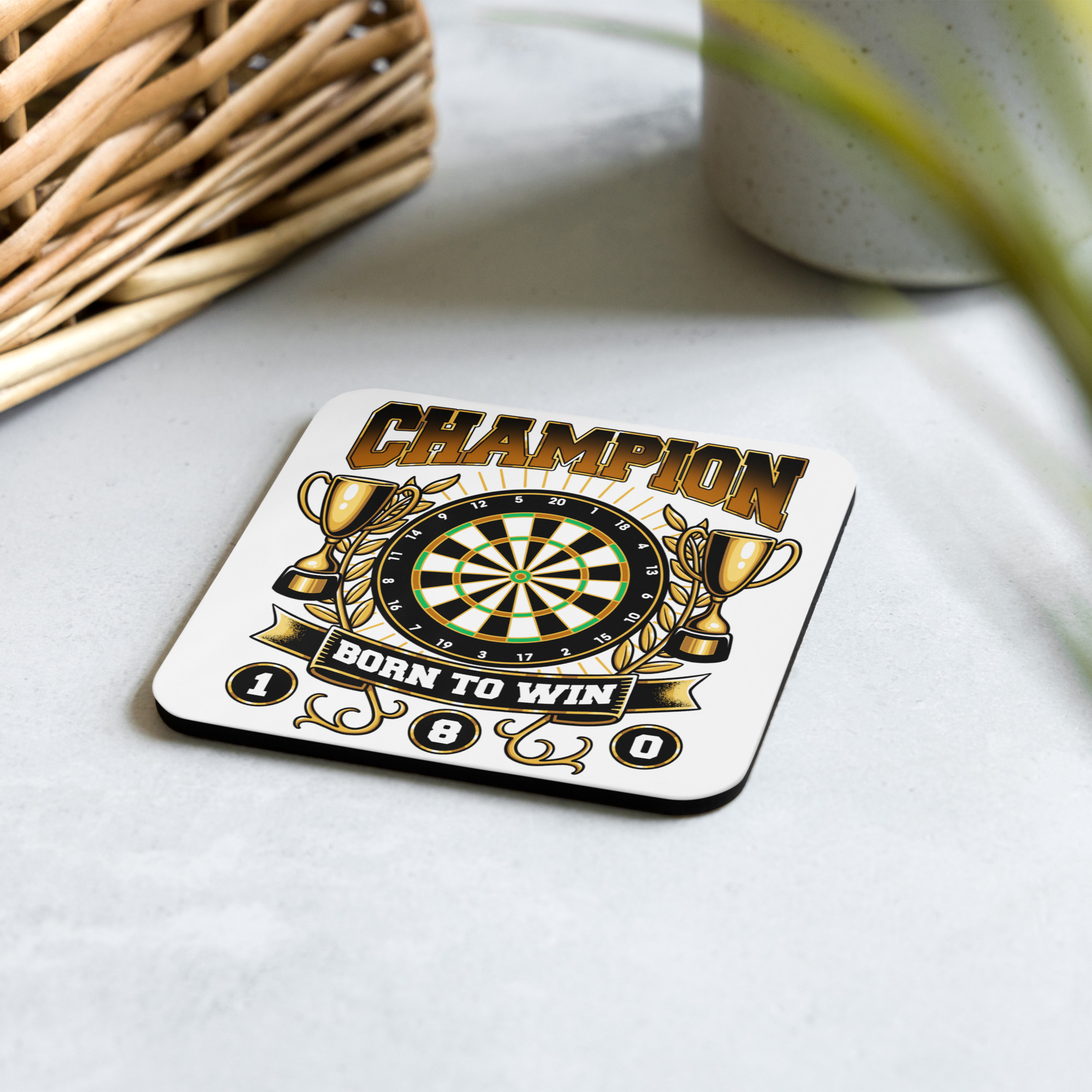 Dart Korkuntersetzer – mit CHAMPION Design für Turniersieger – Bild 5