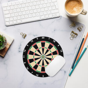 Dart Mousepad – rundes Dartboard Design für präzise Treffer am Schreibtisch
