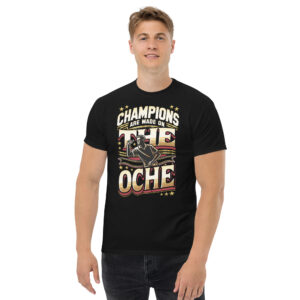 Dart T-Shirt – Champions Are Made on the Oche Design für wahre Wettkämpfer