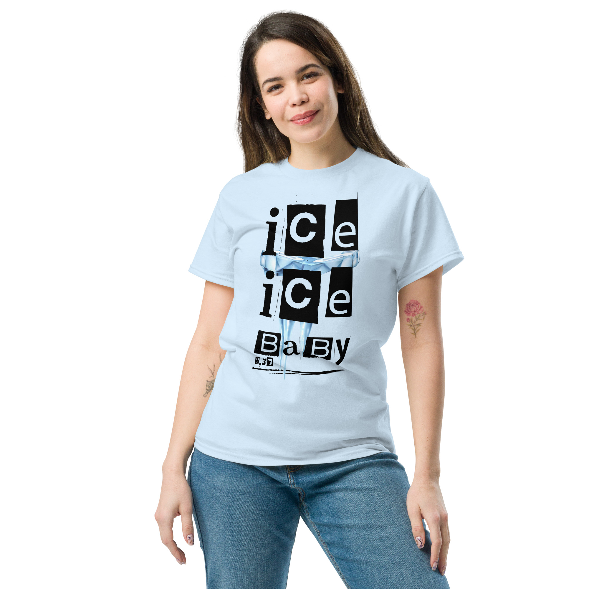Dart T-Shirt – ICE ICE BABY Design für Spielerinnen mit Coolness am Oche