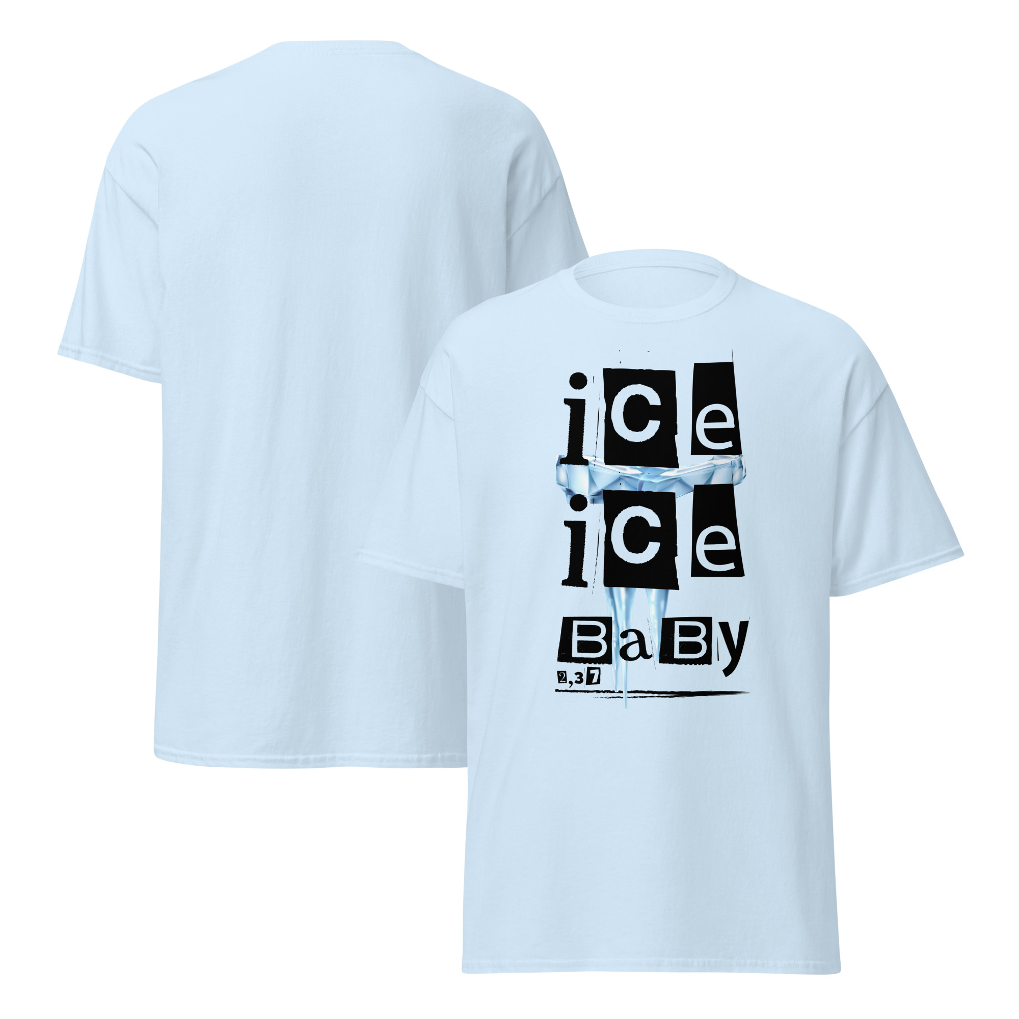 Dart T-Shirt – ICE ICE BABY Design für Spielerinnen mit Coolness am Oche – Bild 2
