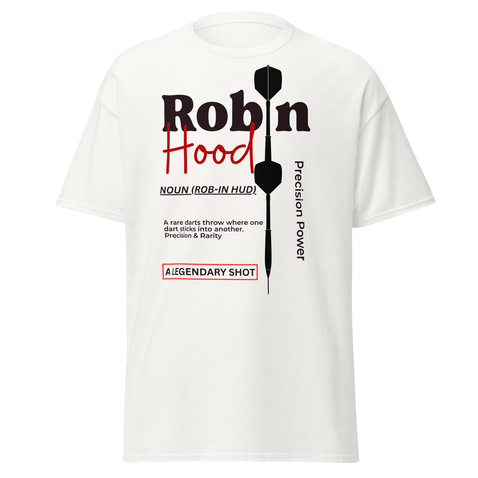 Dart T-Shirt – Robin Hood Design für Spielerinnen mit Stil & Zielgenauigkeit – Bild 2