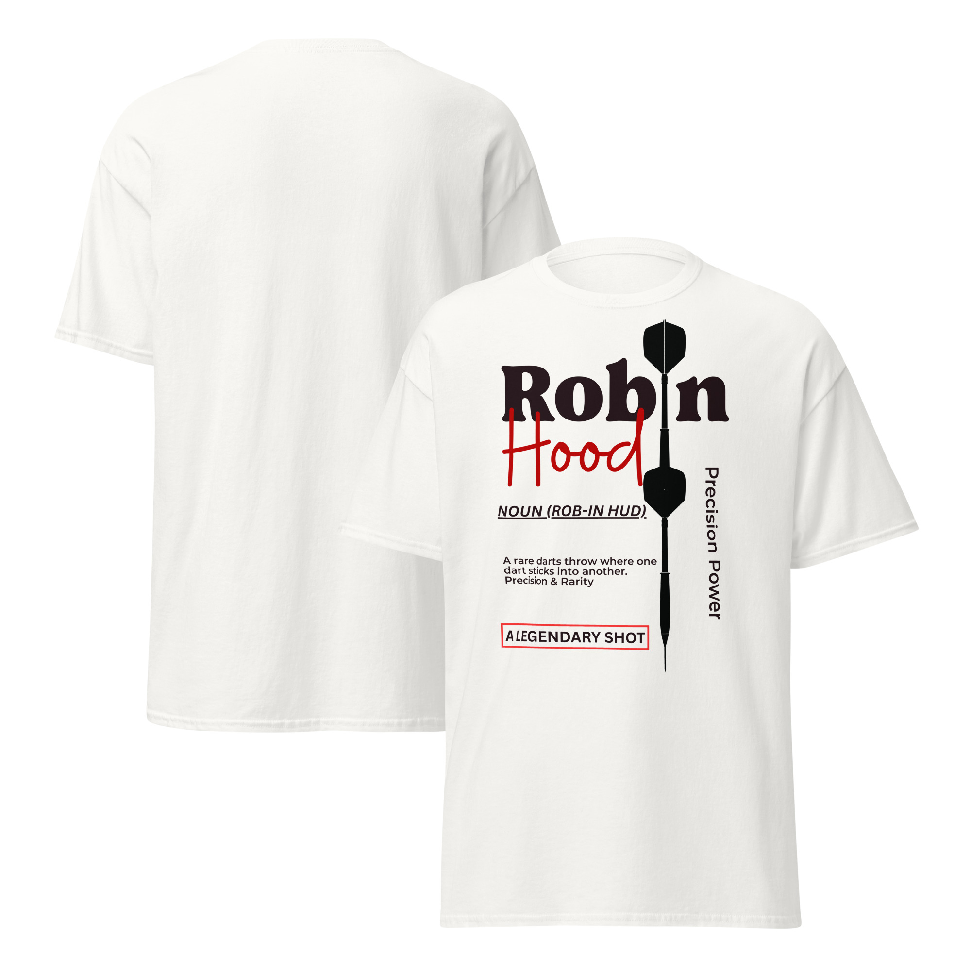 Dart T-Shirt – Robin Hood Design für Spielerinnen mit Stil & Zielgenauigkeit – Bild 3