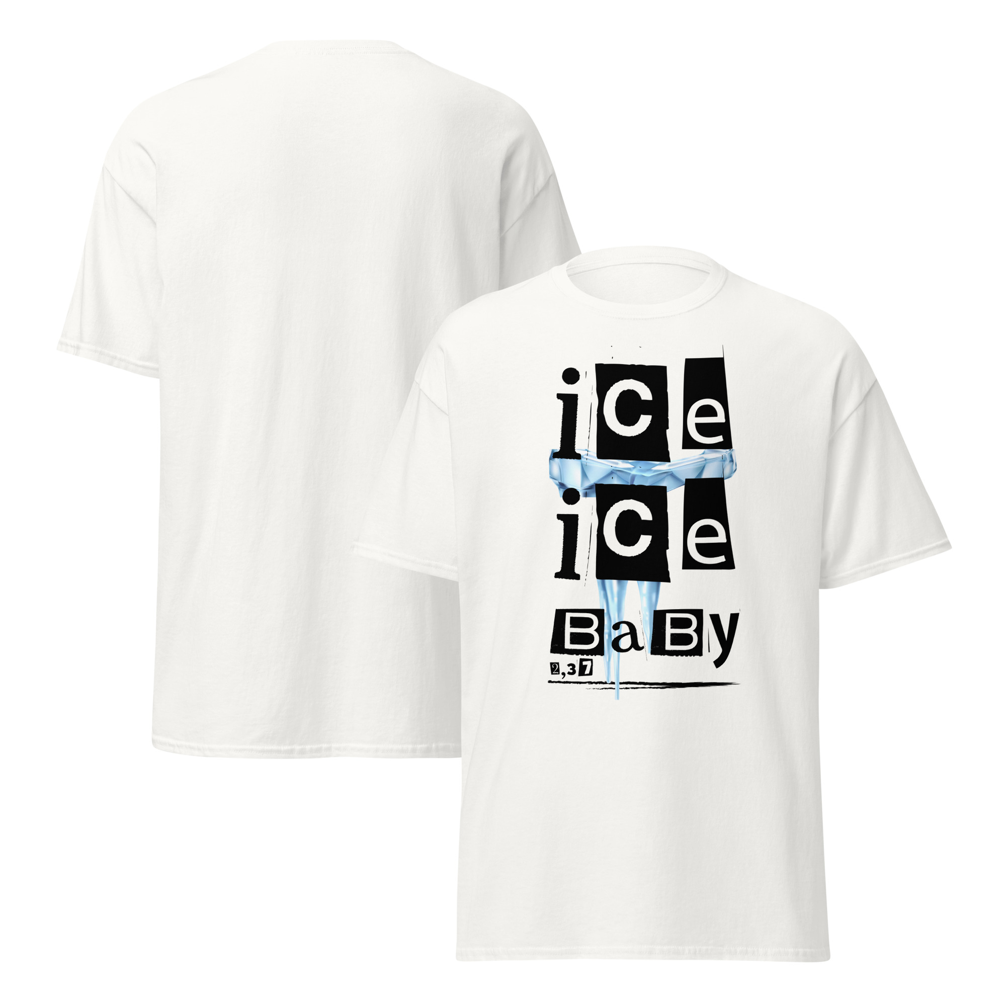 Dart T-Shirt – ICE ICE BABY Design für Spielerinnen mit Coolness am Oche – Bild 5