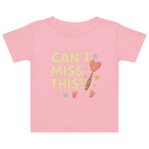 Dart Baby T-Shirt – Can’t Miss This süßes Dart Design für kleine Trefferjäger