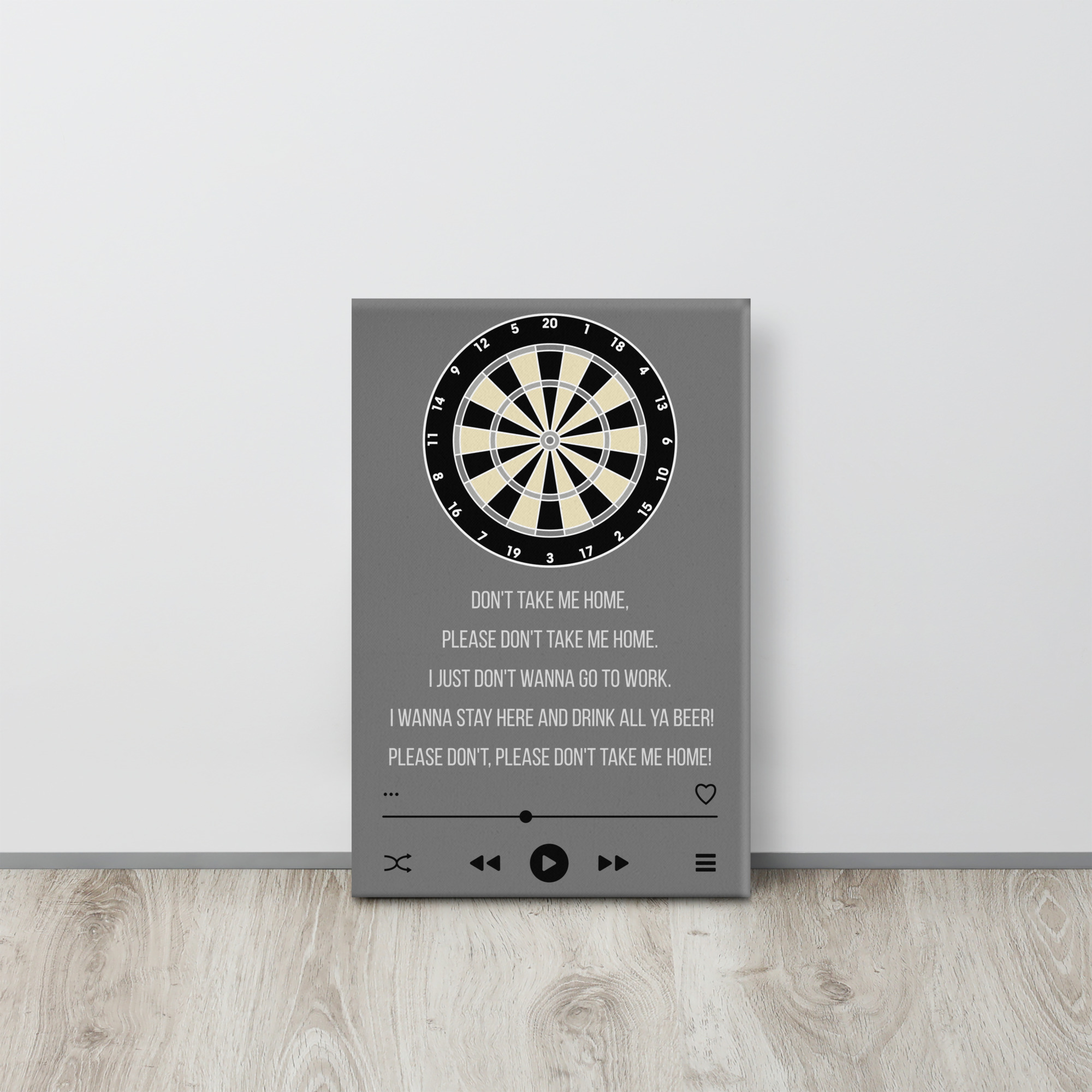 Dart Kunstdruck – Don’t Take Me Home Songtext Design für echte Turnierabende – Bild 4