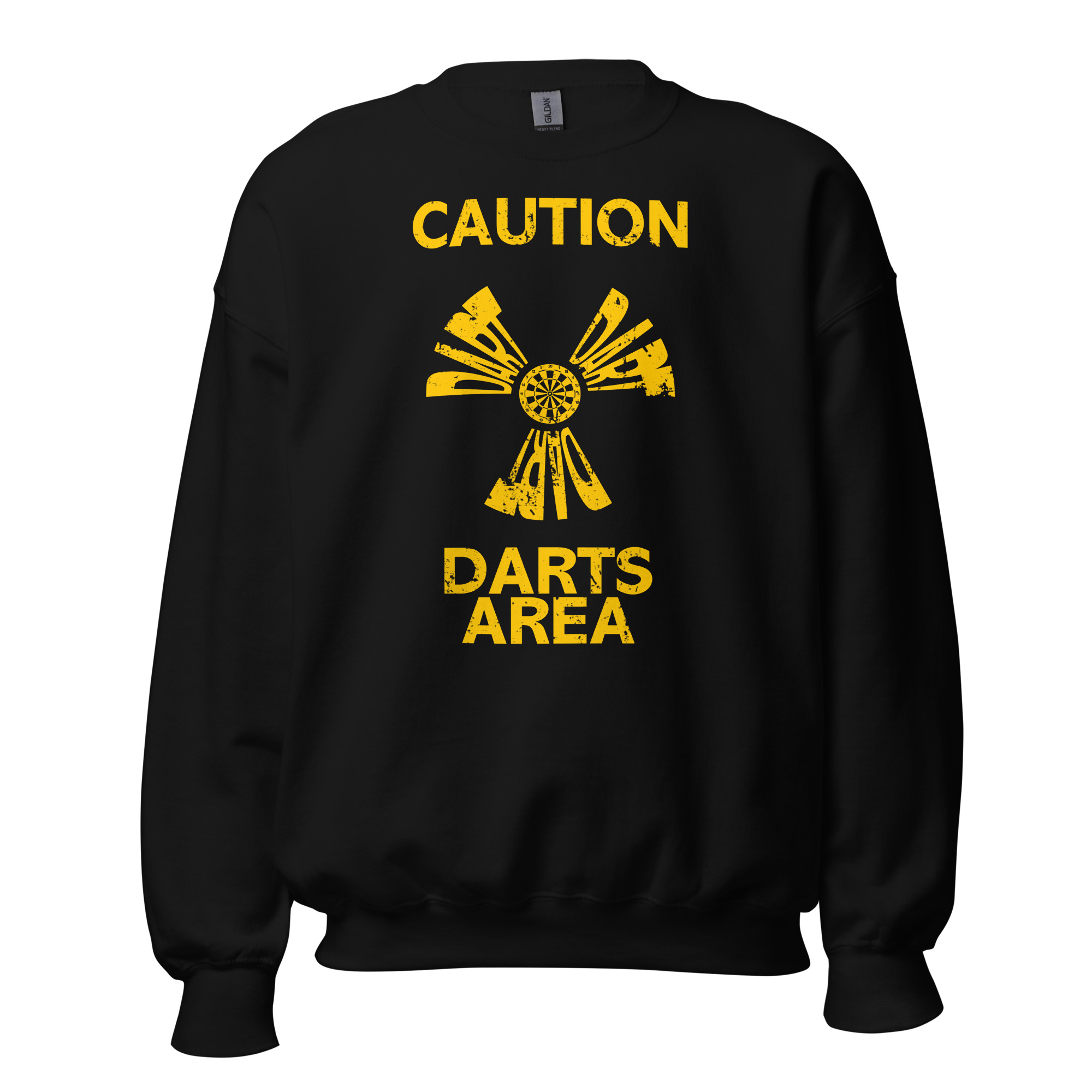 Dart Pullover – Caution Darts Area Design für selbstbewusste Spielerinnen – Bild 4