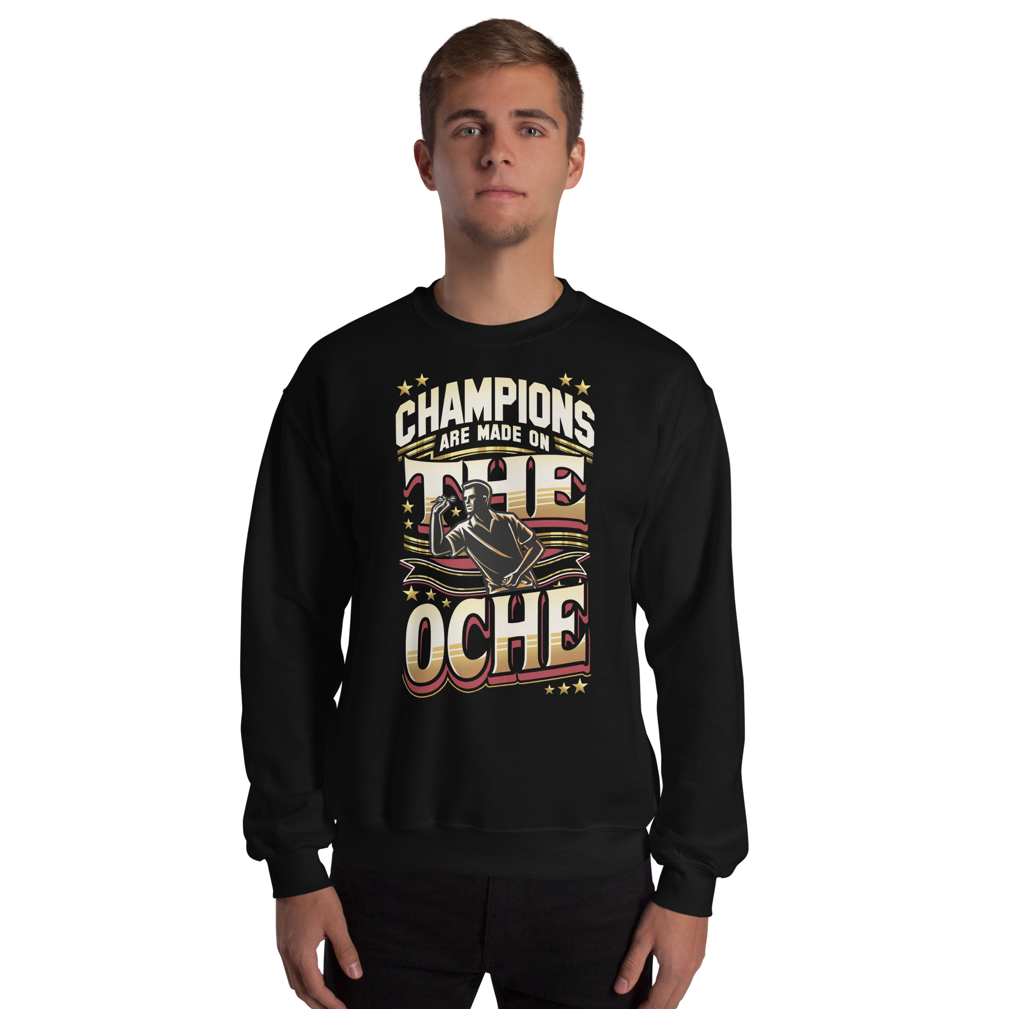 Dart Pullover – Champions Are Made on the Oche für ambitionierte Spieler – Bild 11