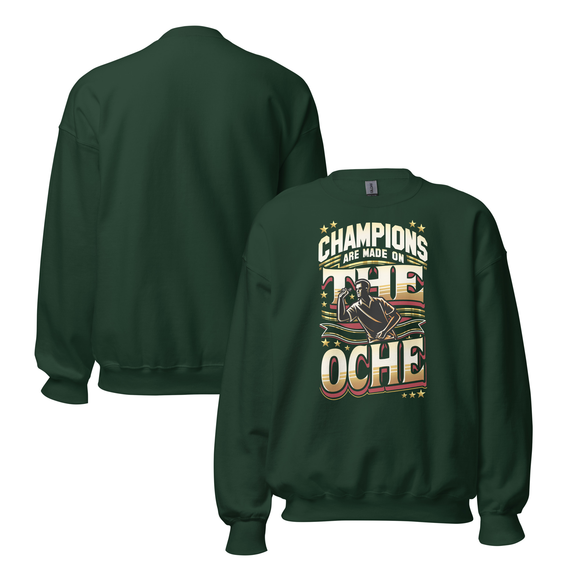 Dart Pullover – Champions Are Made on the Oche für ambitionierte Spieler – Bild 8