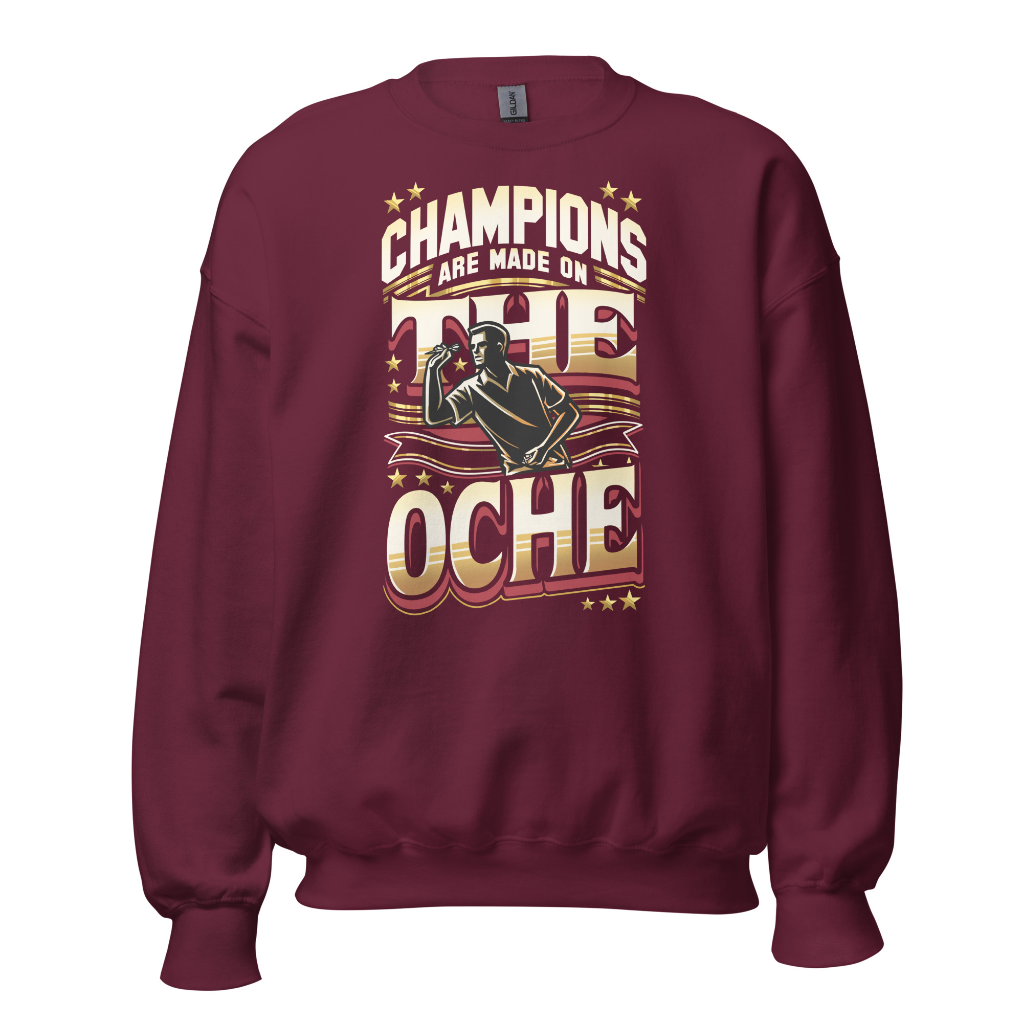 Dart Pullover – Champions Are Made on the Oche für ambitionierte Spieler – Bild 7