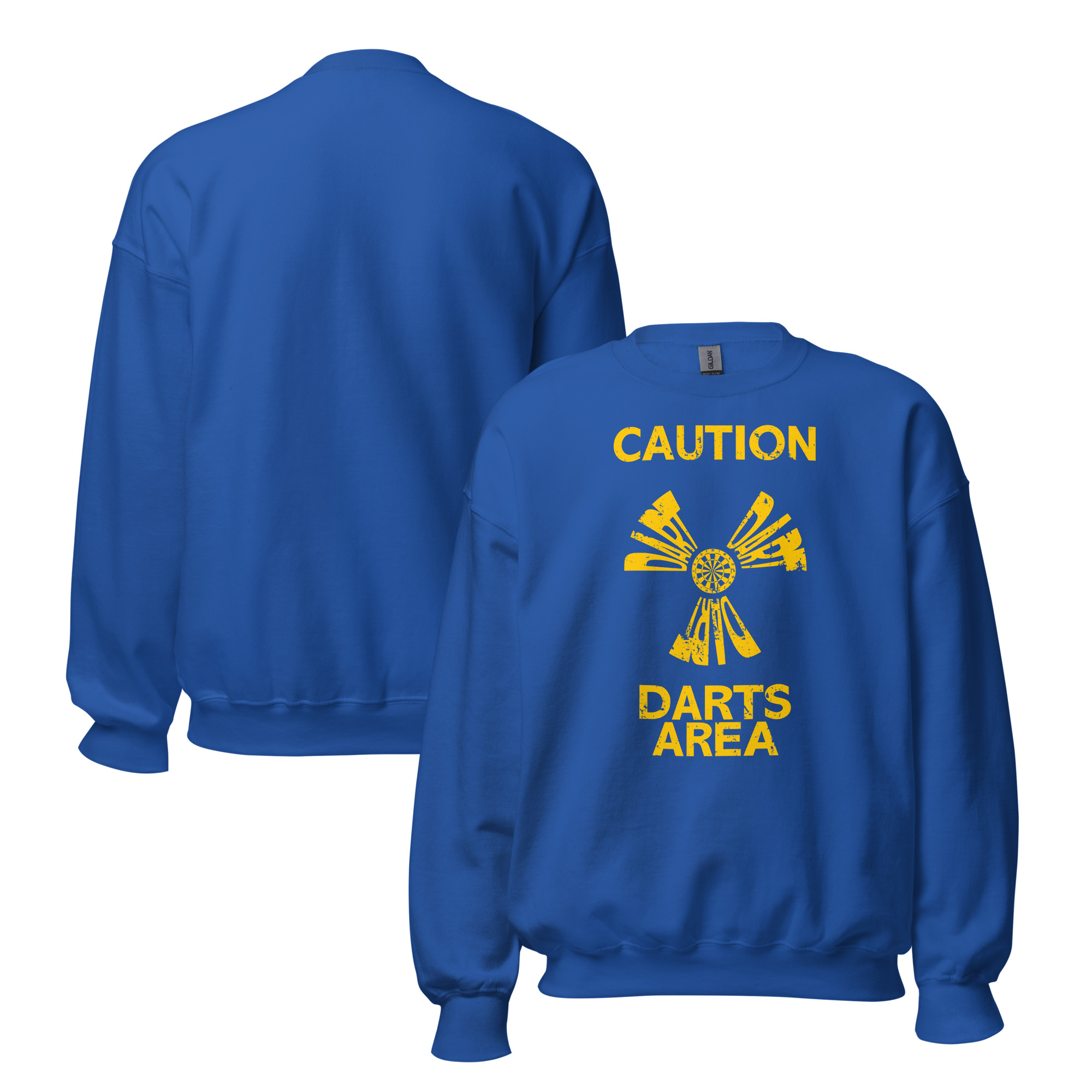 Dart Pullover – Caution Darts Area Design für selbstbewusste Spielerinnen – Bild 5