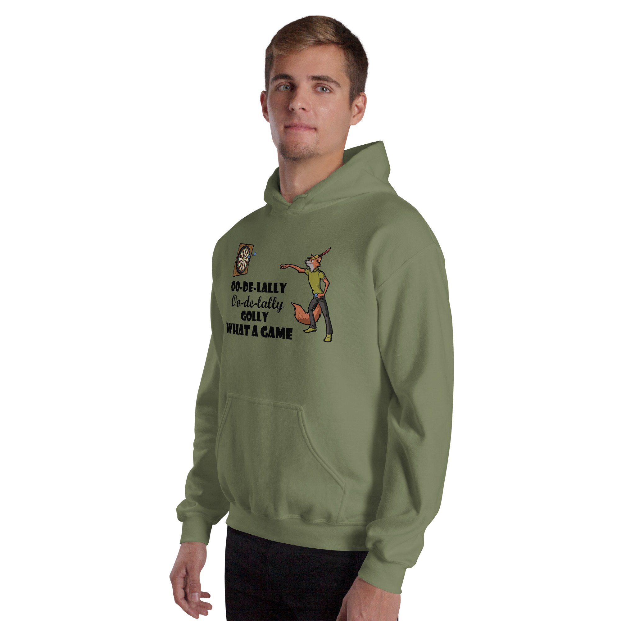Dart Hoodie – Robin Hood Shot Design für kompromisslose Präzision und magische Dartmomente – Bild 9