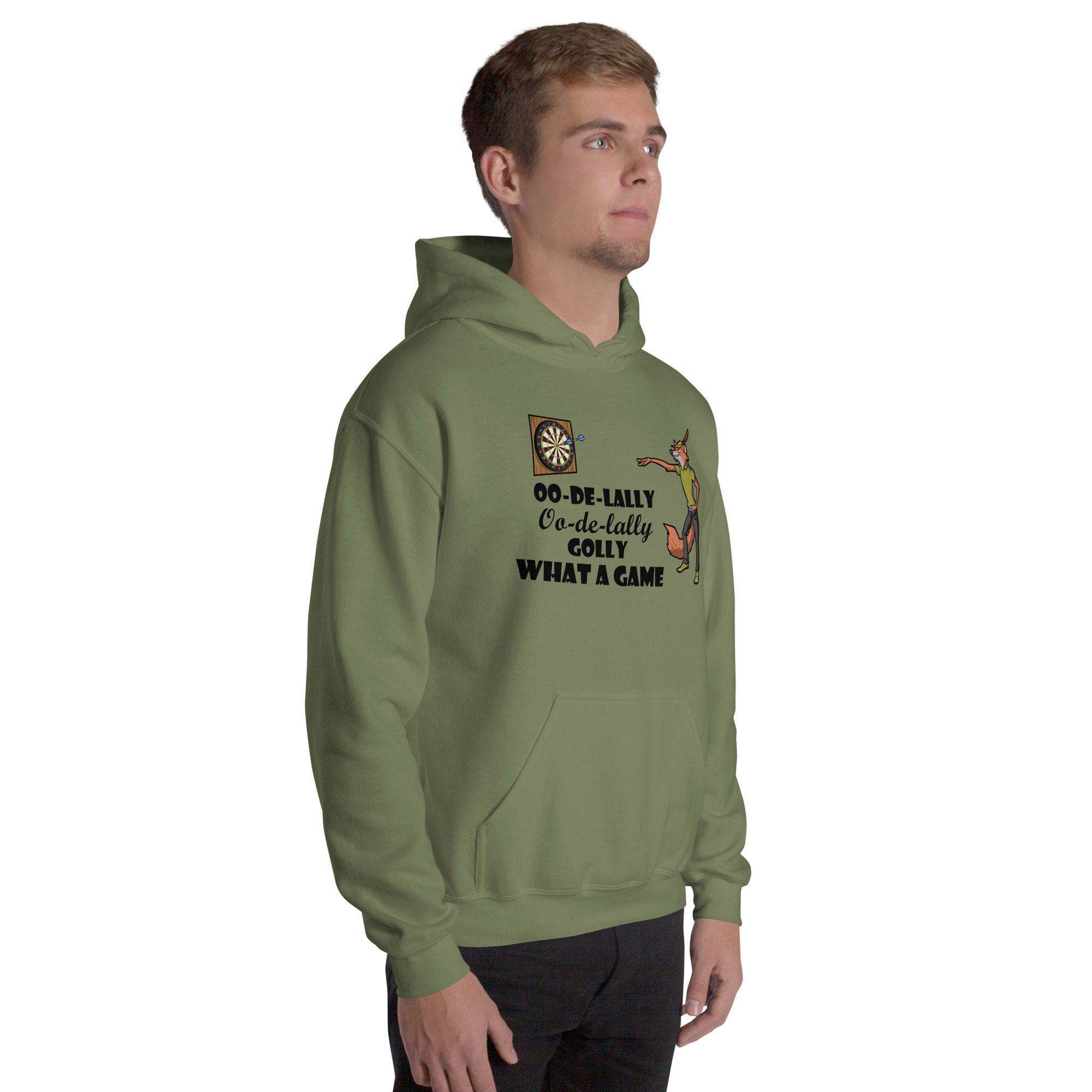 Dart Hoodie – Robin Hood Shot Design für kompromisslose Präzision und magische Dartmomente – Bild 10