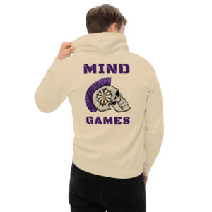 Dart Hoodie – Mind Games Backprint mit mentaler Stärke und ikonischer Symbolik