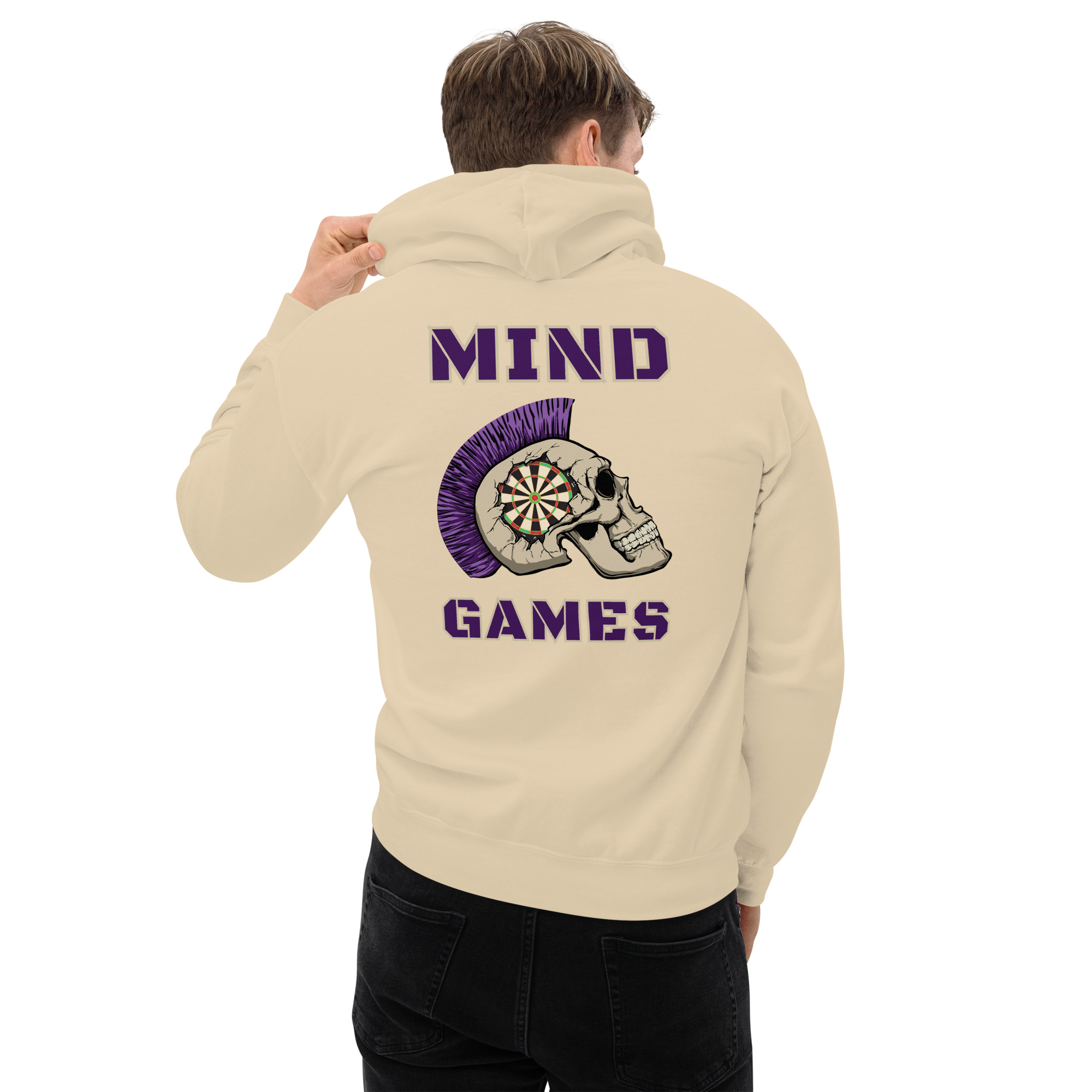 Dart Hoodie – Mind Games Backprint mit mentaler Stärke und ikonischer Symbolik