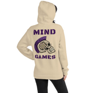 Dart Hoodie – Mind Games Backprint für mentale Stärke und selbstbewusste Auftritte