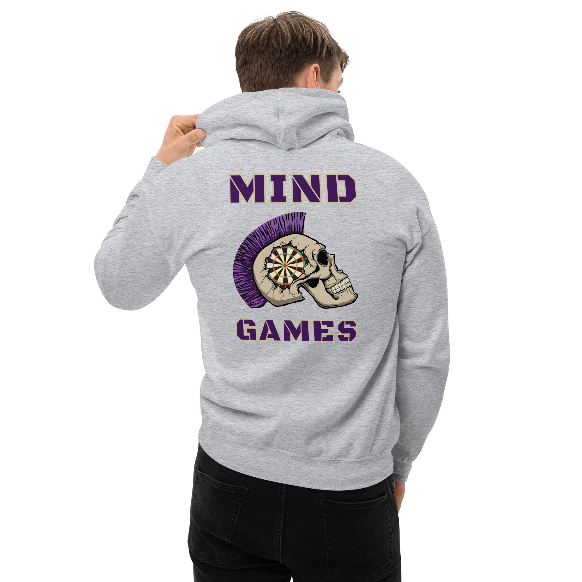 Dart Hoodie – Mind Games Backprint mit mentaler Stärke und ikonischer Symbolik – Bild 8
