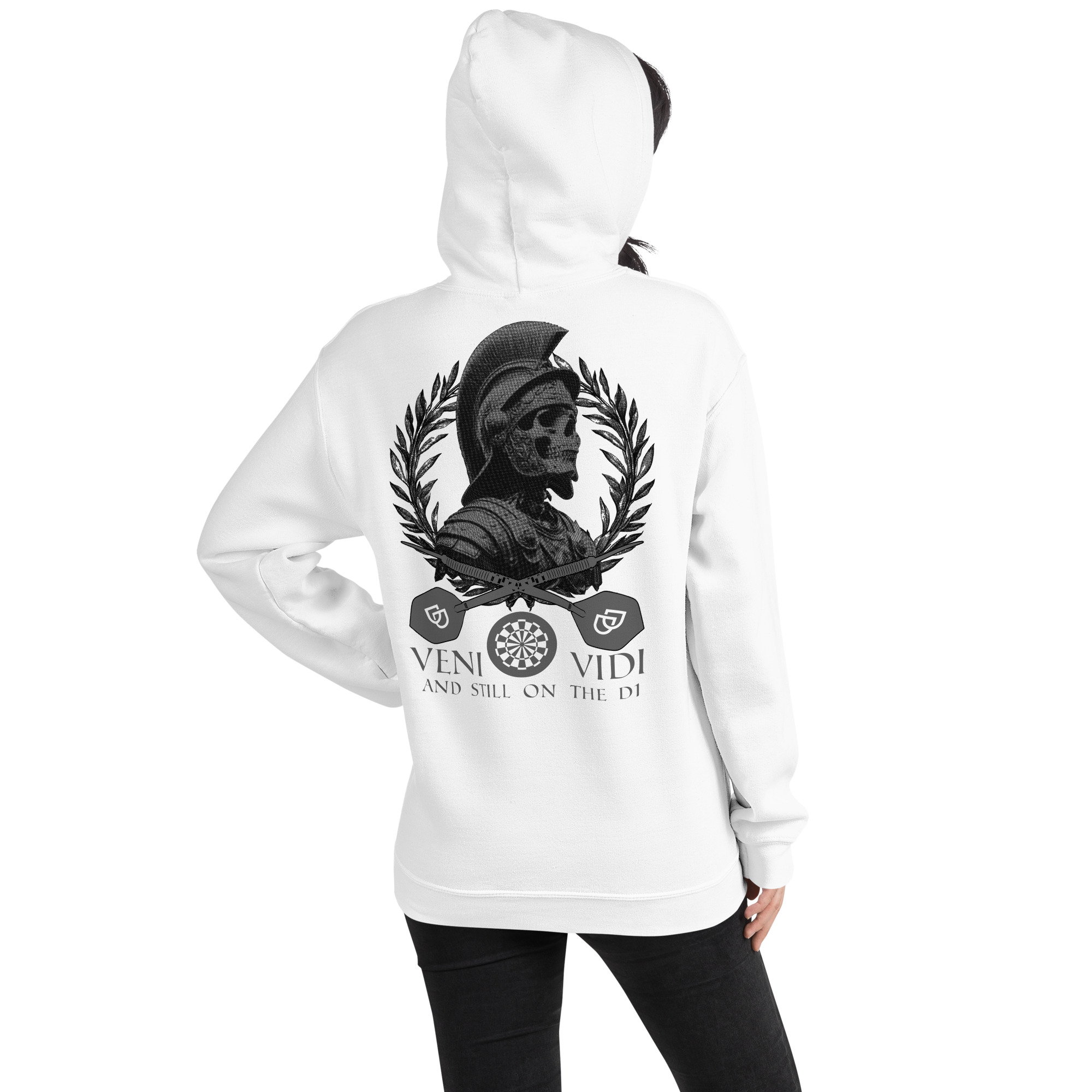 Dart Hoodie – Veni Vidi D1 Backprint Design mit starker Aussage – Bild 8