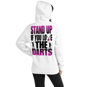 Dart Hoodie – Stand Up If You Love The Darts mit emotionalem Fan-Design