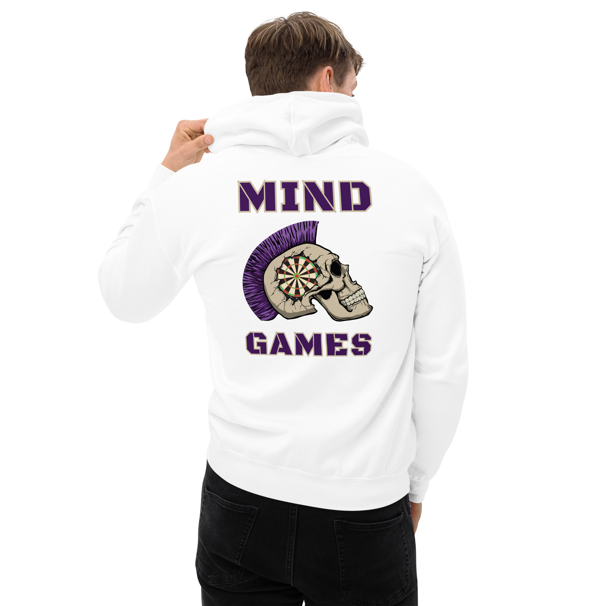 Dart Hoodie – Mind Games Backprint mit mentaler Stärke und ikonischer Symbolik – Bild 11