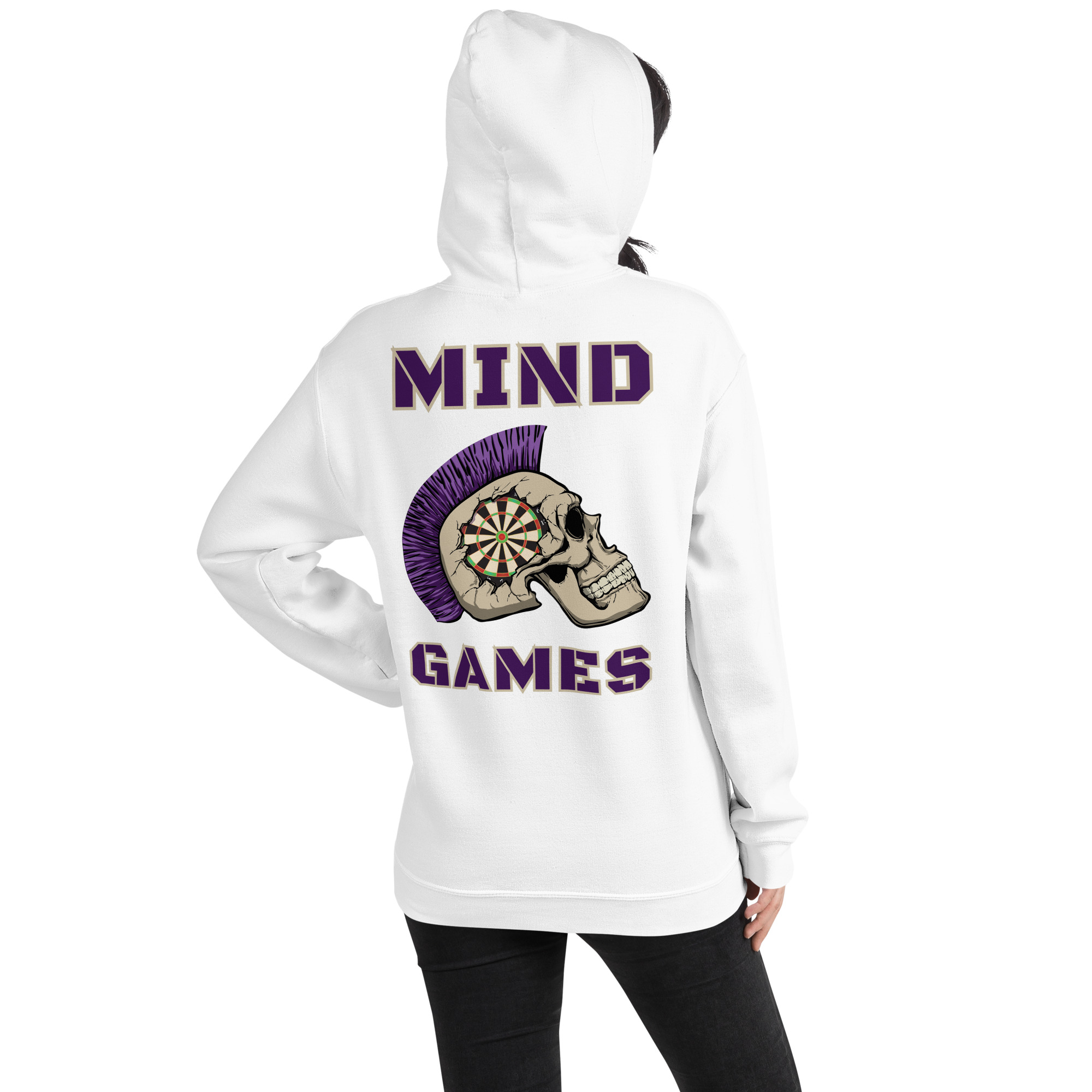 Dart Hoodie – Mind Games Backprint für mentale Stärke und selbstbewusste Auftritte – Bild 14