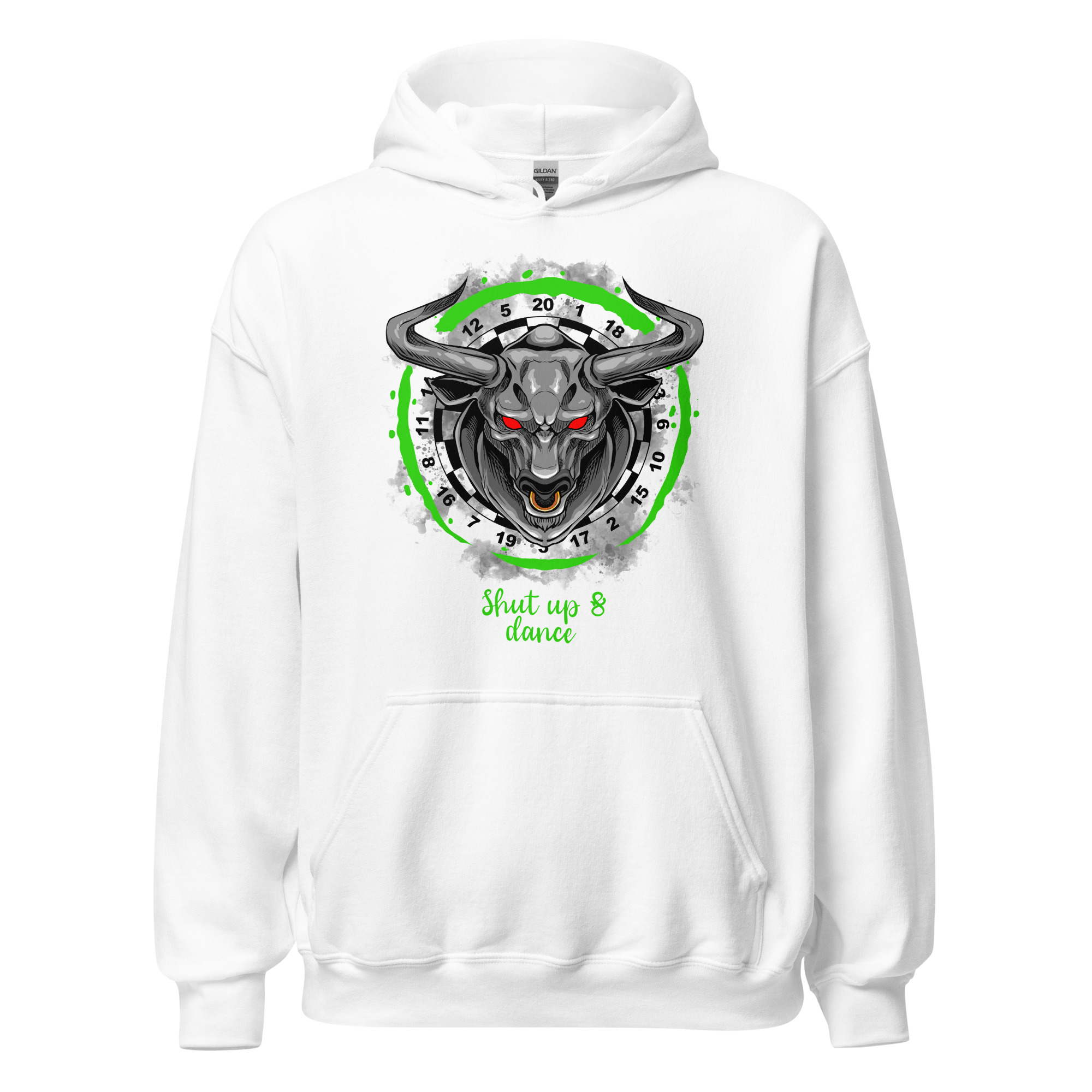 Dart Hoodie – Shut Up & Dance Double 16 Green Edition für entschlossene Spieler – Bild 3