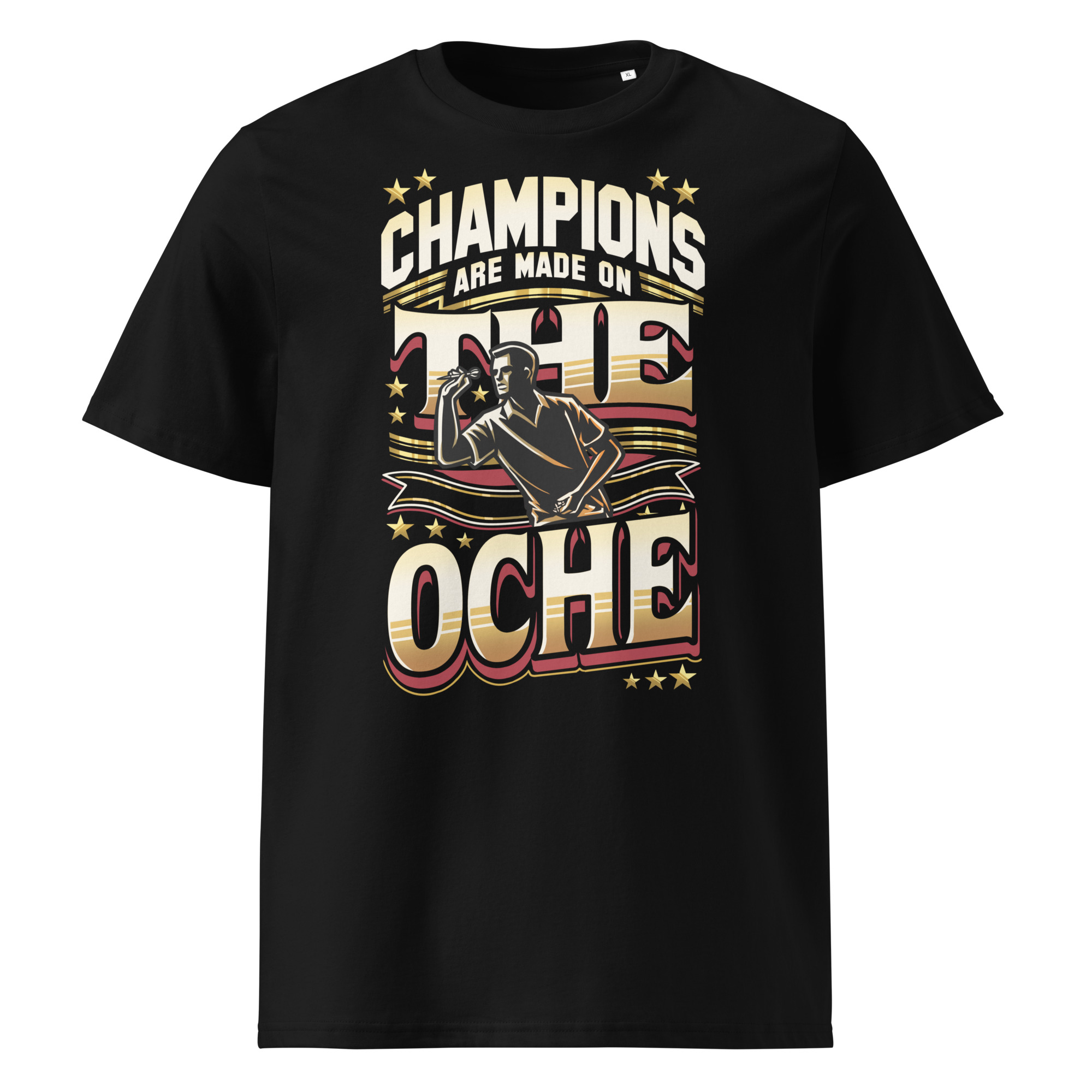 Dart T-Shirt – Champions Are Made on the Oche Retro Design für Spieler – Bild 3