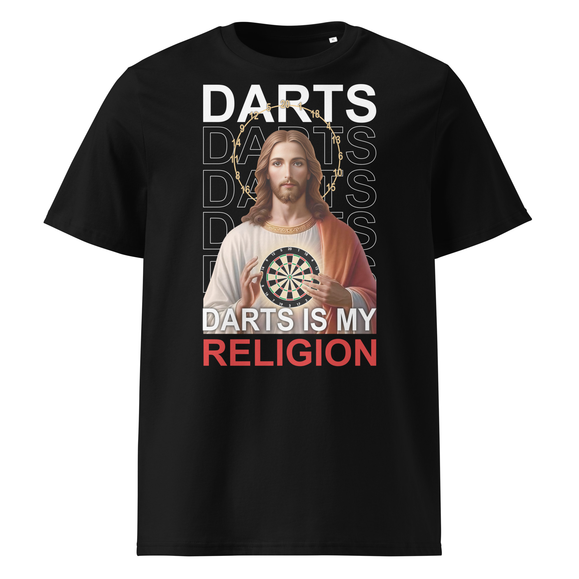 Dart T-Shirt – Darts Is My Religion Statement Design für Spielerinnen – Bild 3