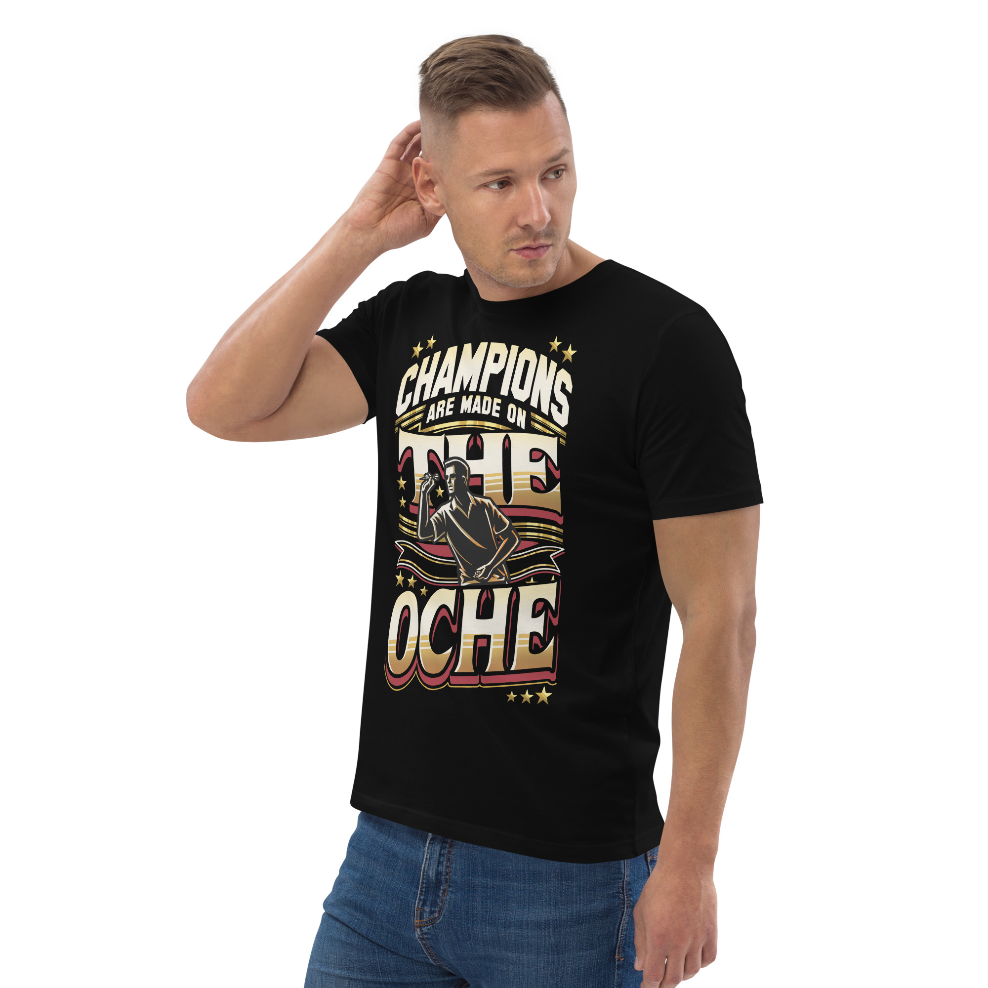 Dart T-Shirt – Champions Are Made on the Oche Retro Design für Spieler – Bild 9