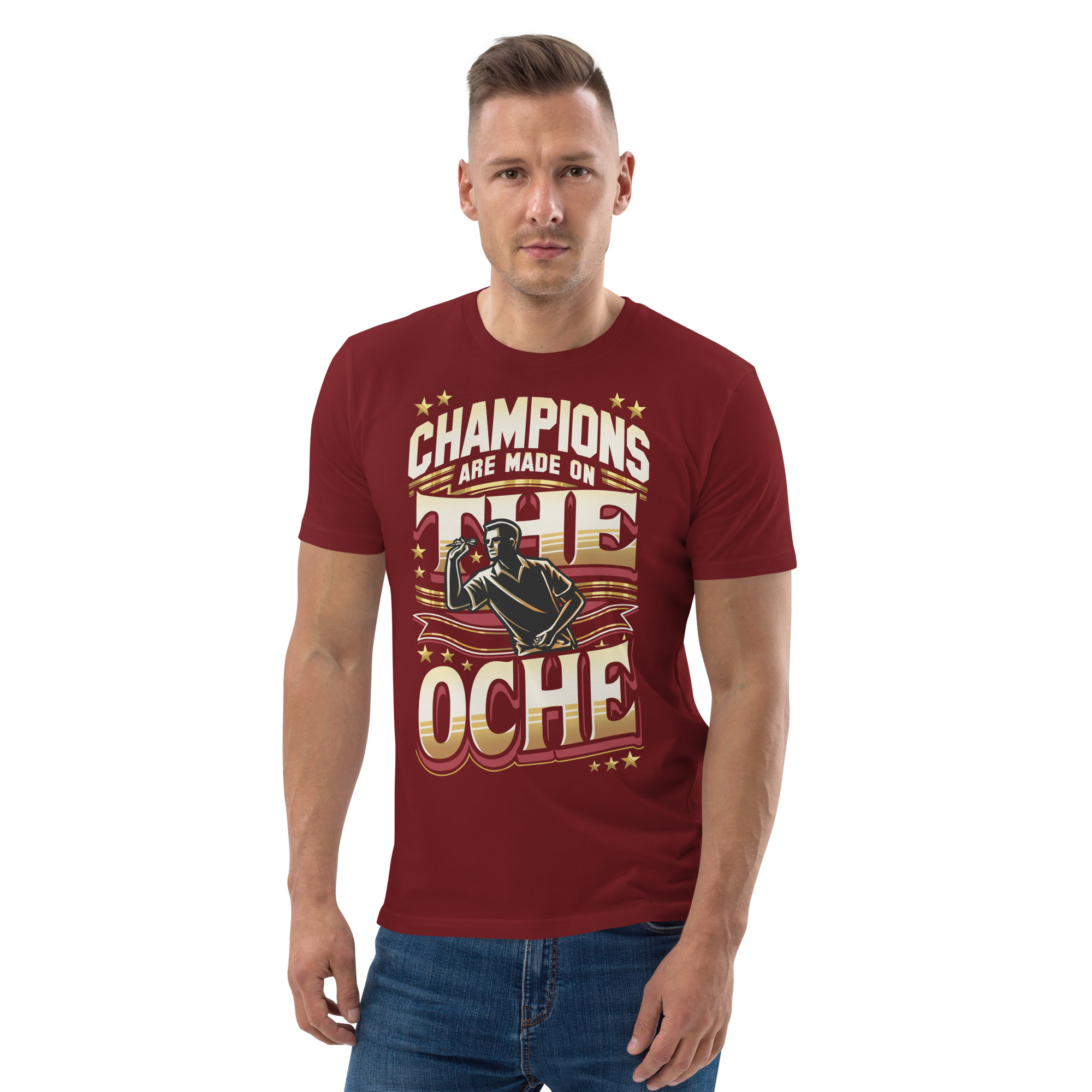 Dart T-Shirt – Champions Are Made on the Oche Retro Design für Spieler – Bild 10