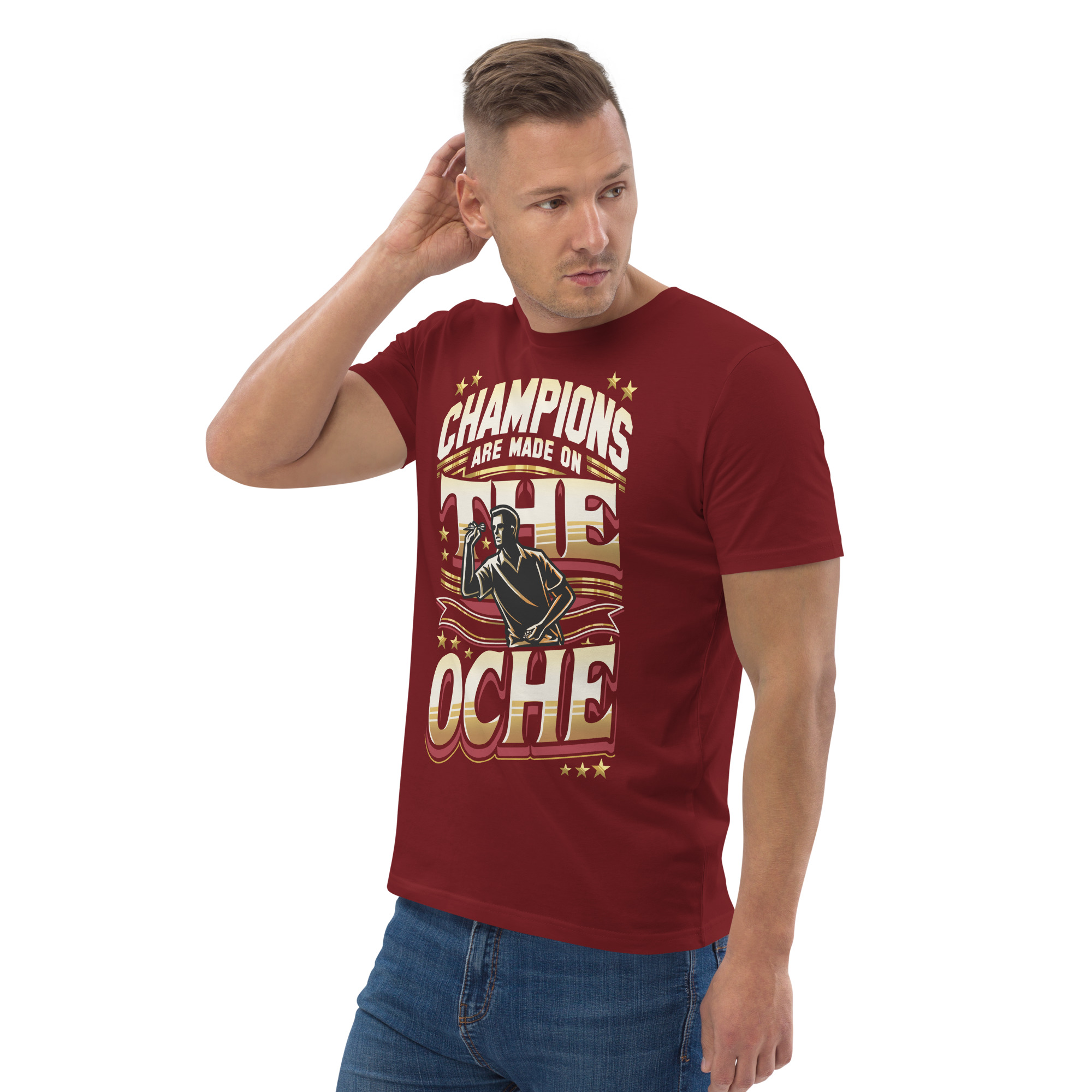 Dart T-Shirt – Champions Are Made on the Oche Retro Design für Spieler – Bild 12