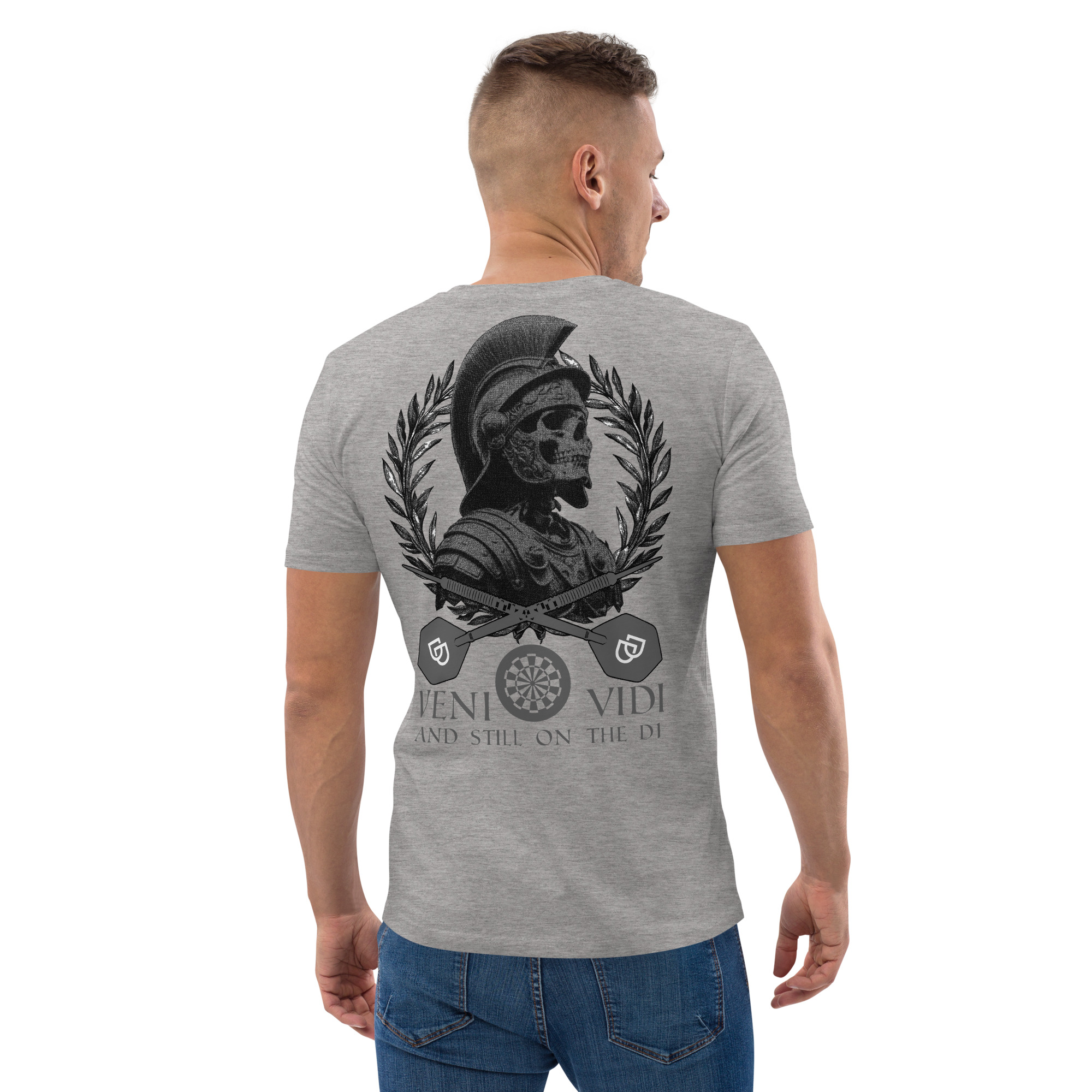 Dart T-Shirt – Veni Vidi Double 1 Design für humorvolle Dartspieler – Bild 10