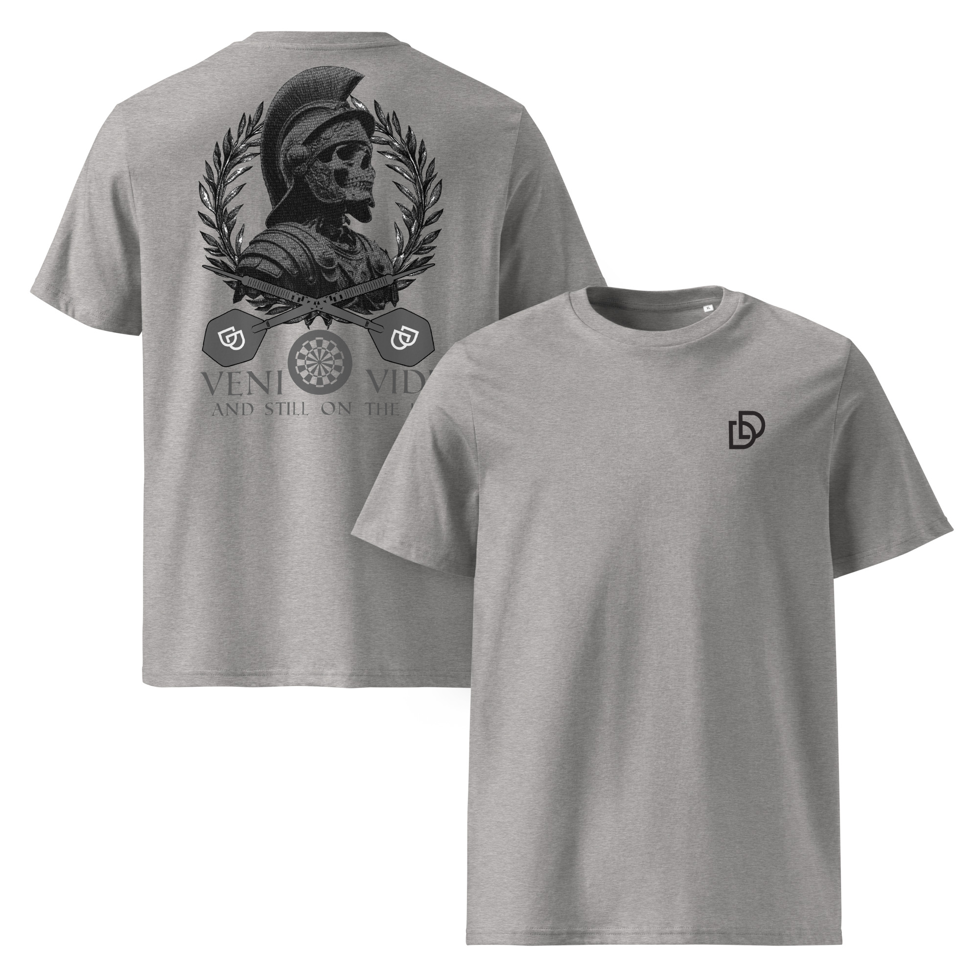 Dart T-Shirt – Veni Vidi Double 1 Design für humorvolle Dartspieler – Bild 5