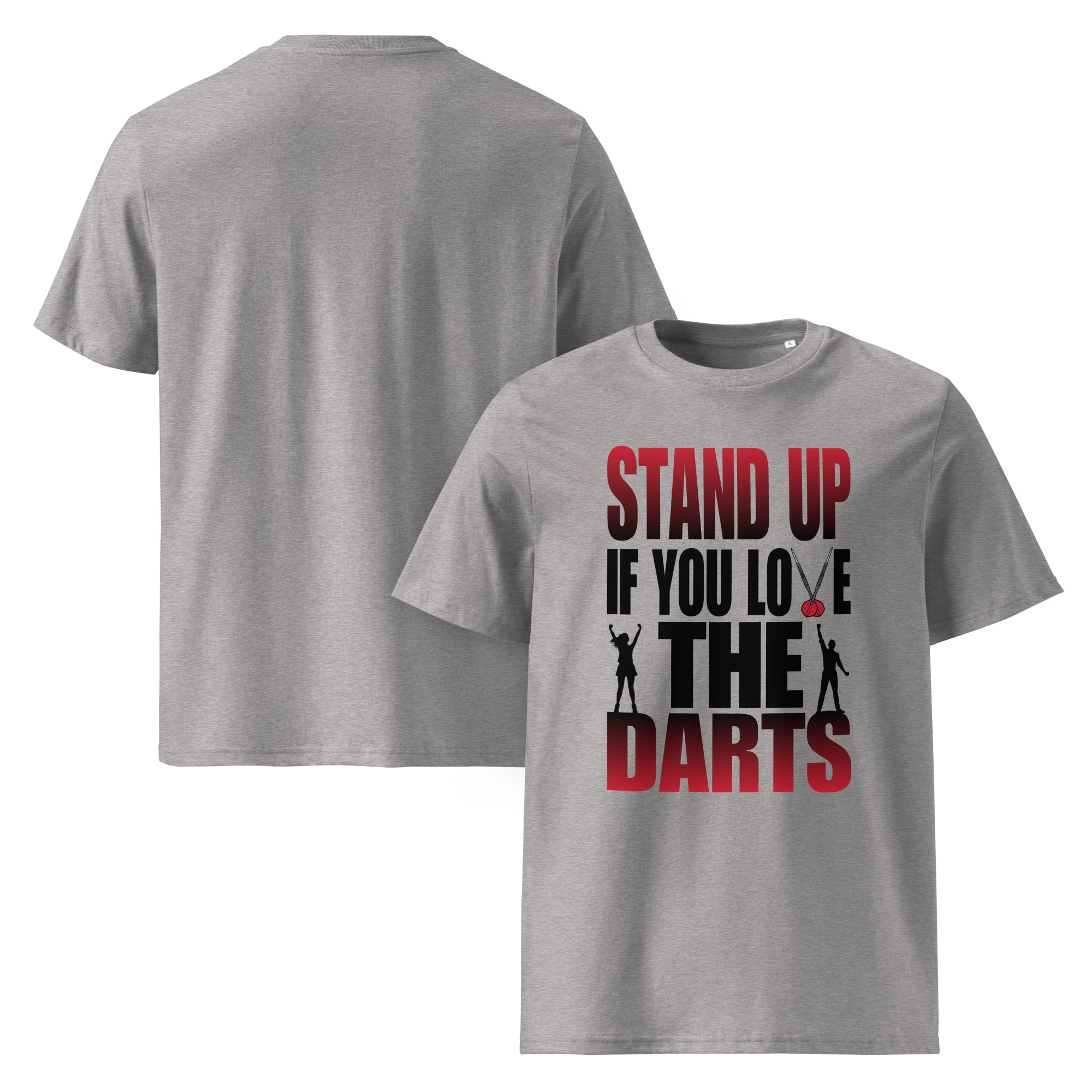Dart T-Shirt – Stand Up If You Love The Darts Design für leidenschaftliche Spieler – Bild 2
