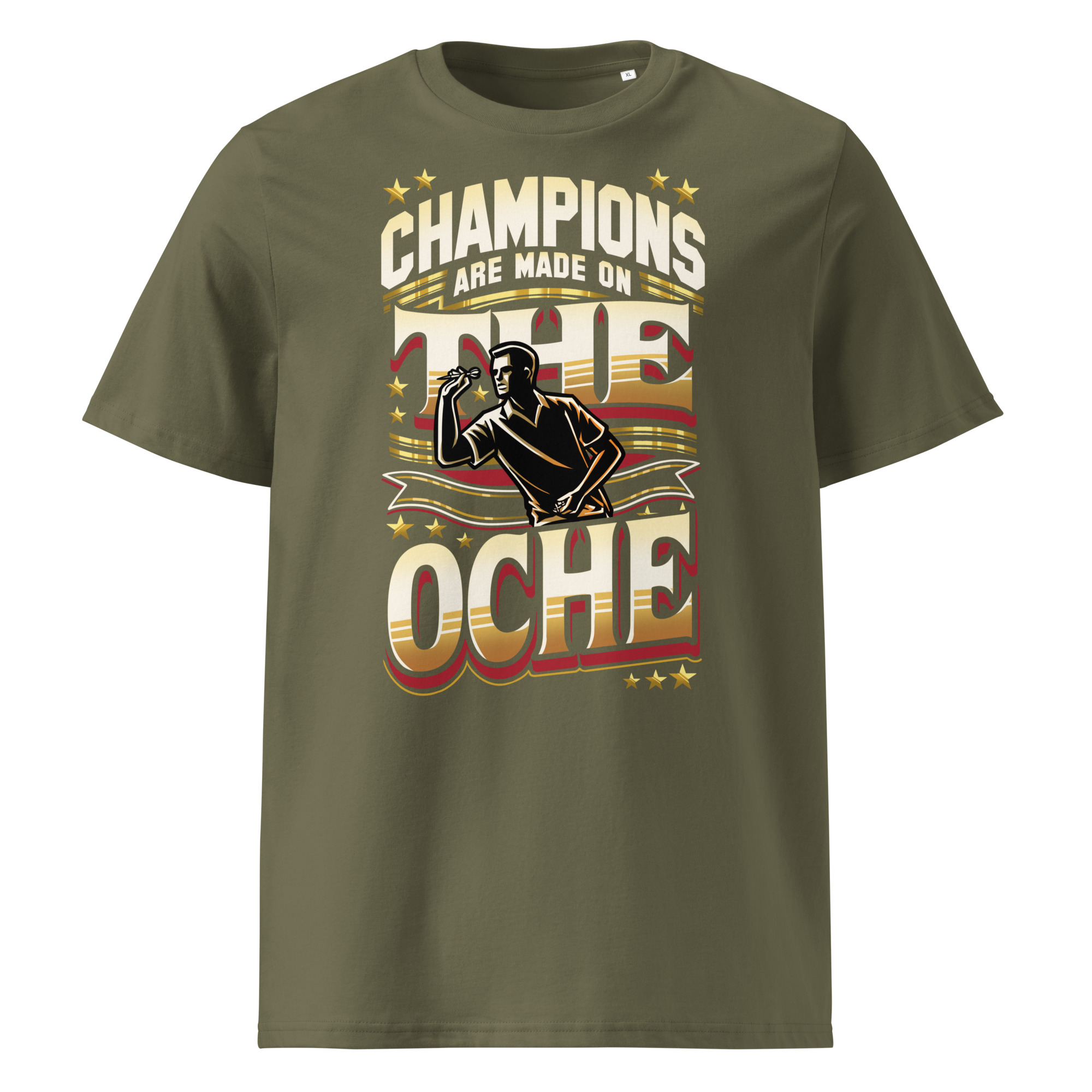 Dart T-Shirt – Champions Are Made on the Oche Retro Design für Spieler – Bild 7