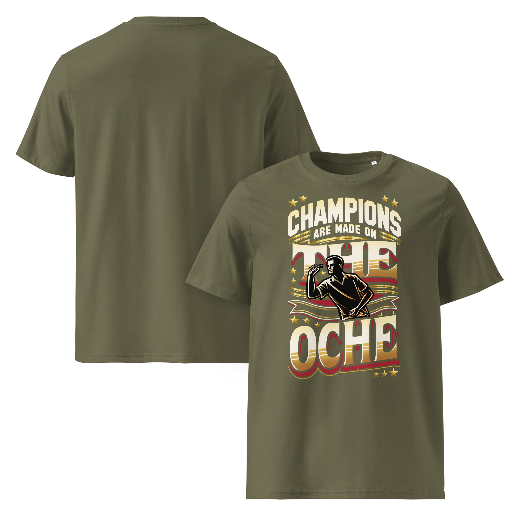 Dart T-Shirt – Champions Are Made on the Oche Retro Design für Spieler – Bild 6