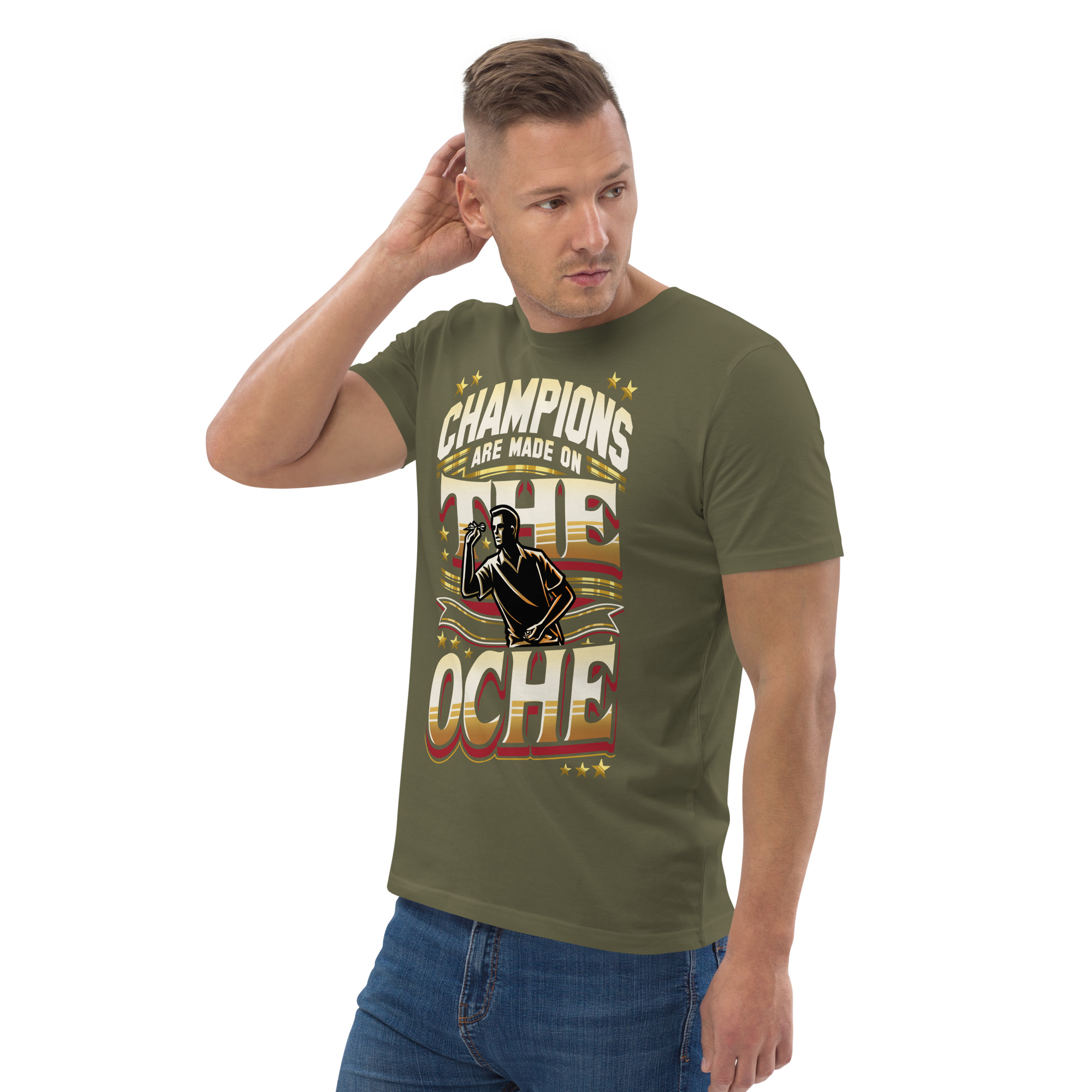 Dart T-Shirt – Champions Are Made on the Oche Retro Design für Spieler – Bild 15