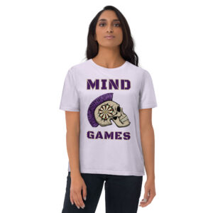 Dart T-Shirt – Mind Games Design für fokussierte Dartspielerinnen