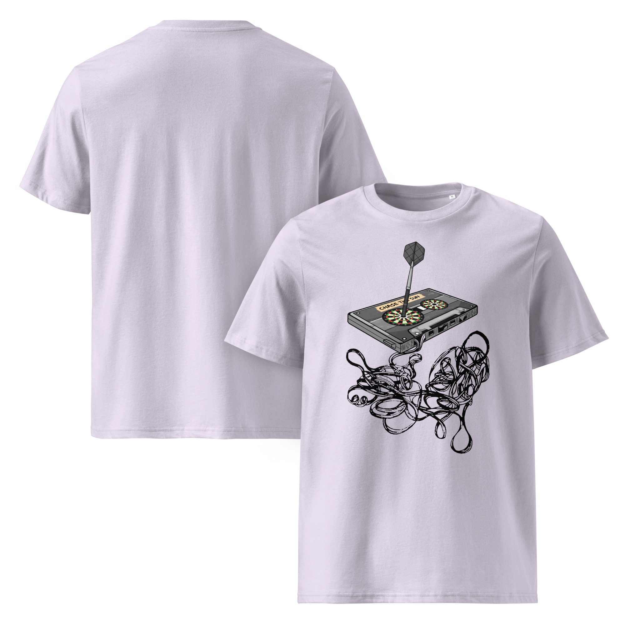 Dart T-Shirt – Chase the Sun Musikdesign für stilbewusste Dartspielerinnen – Bild 2