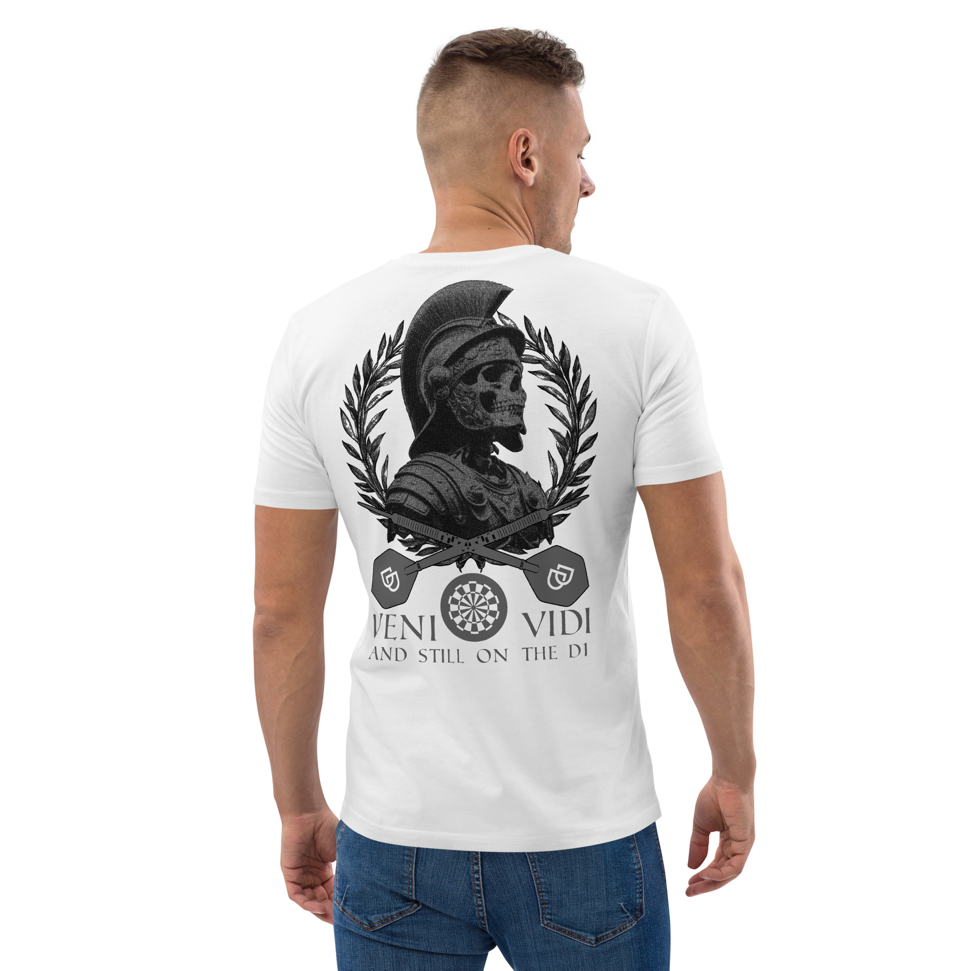 Dart T-Shirt – Veni Vidi Double 1 Design für humorvolle Dartspieler – Bild 13