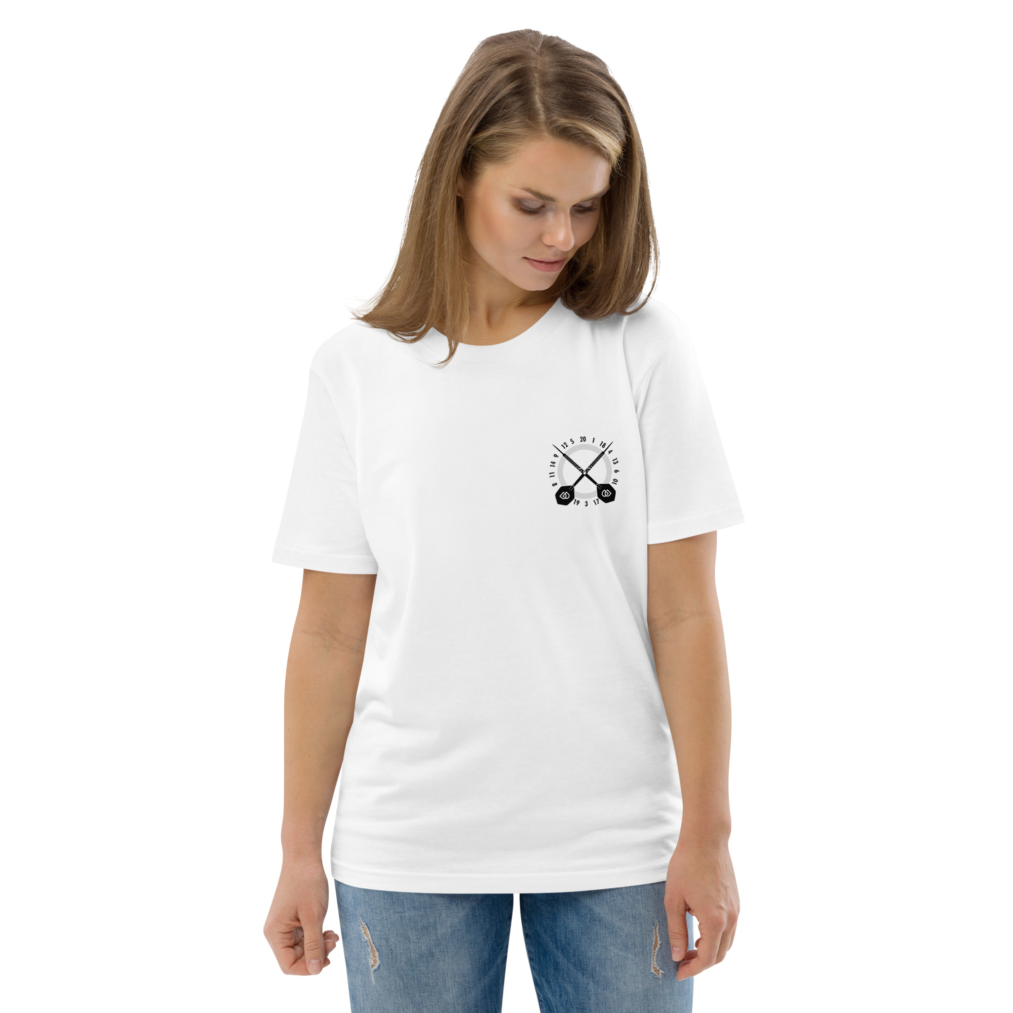 Dart T-Shirt – Crosscheck Frontprint Design für fokussierte Spielerinnen
