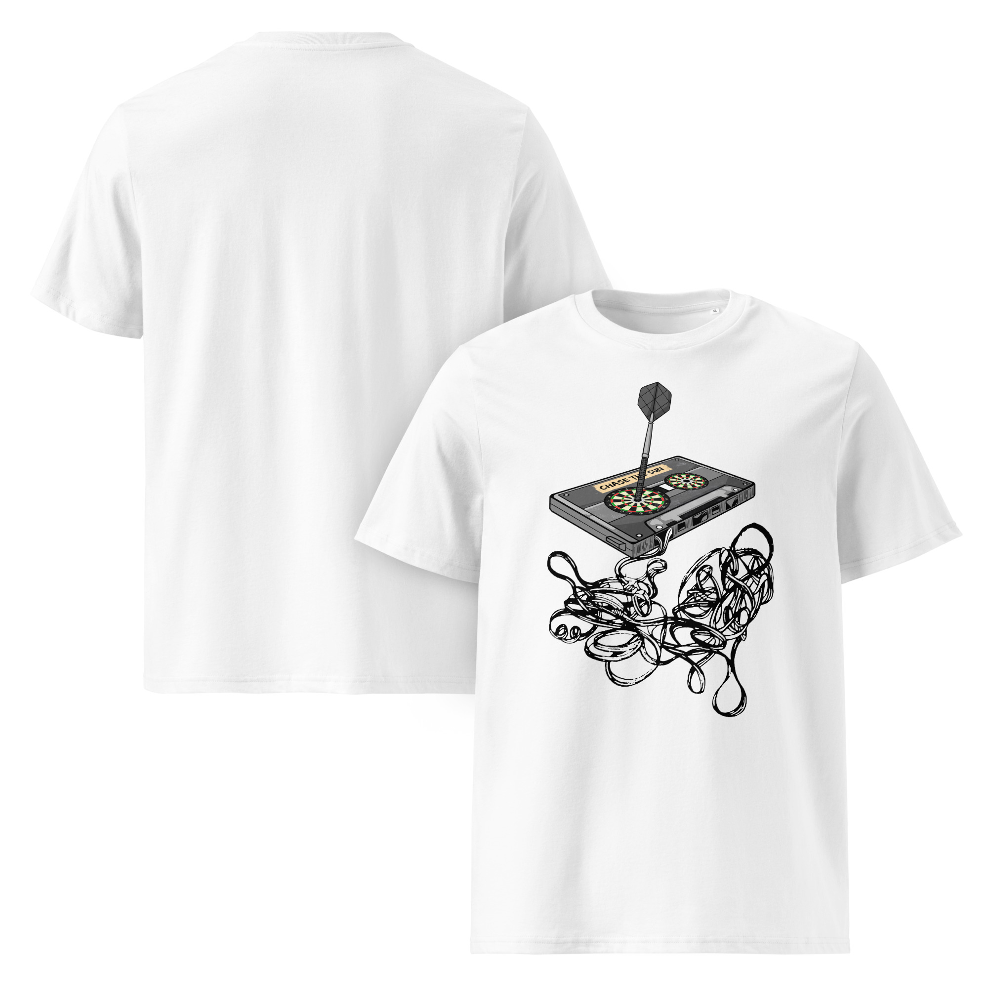 Dart T-Shirt – Chase the Sun Musikdesign für stilbewusste Dartspielerinnen – Bild 4