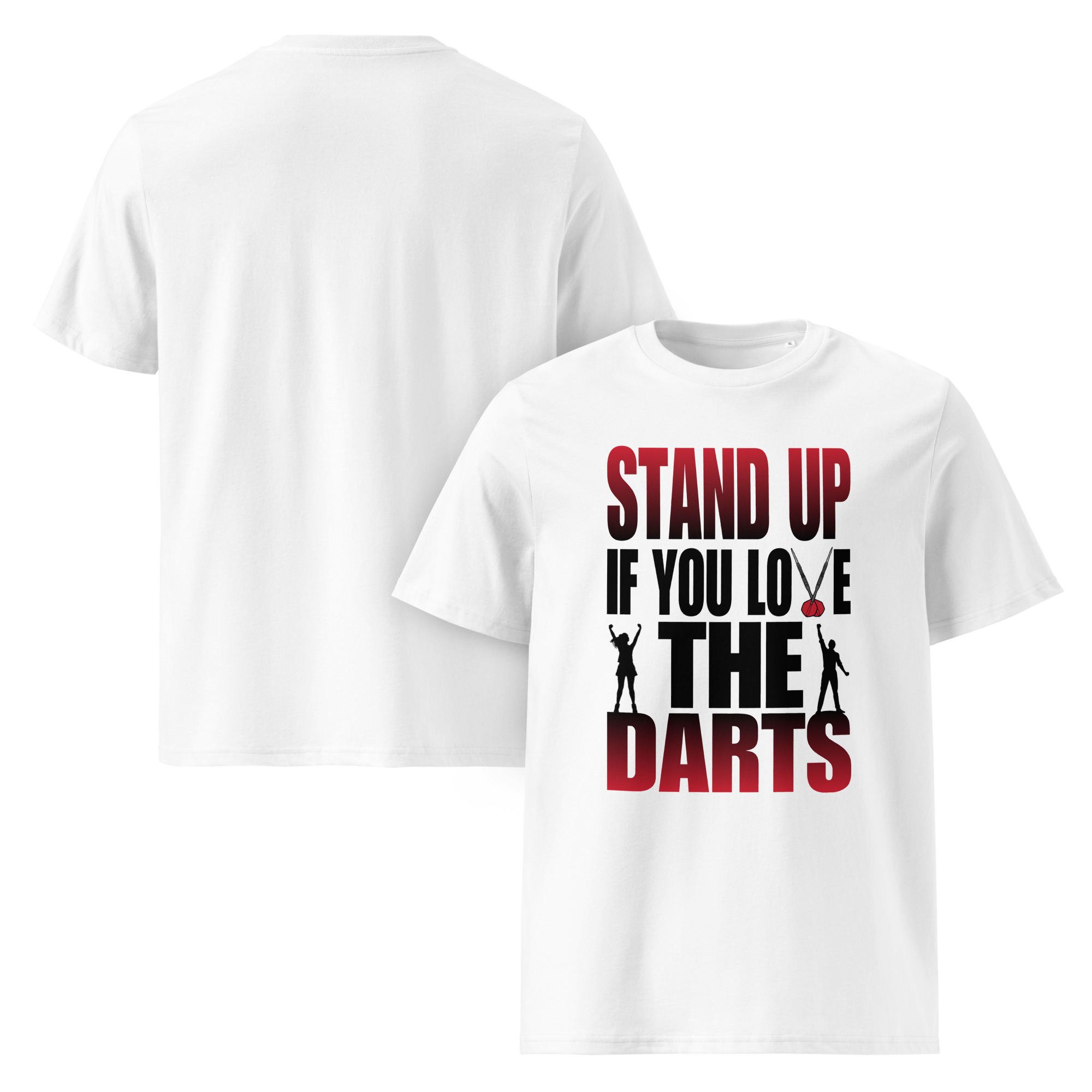 Dart T-Shirt – Stand Up If You Love The Darts Design für leidenschaftliche Spieler – Bild 4