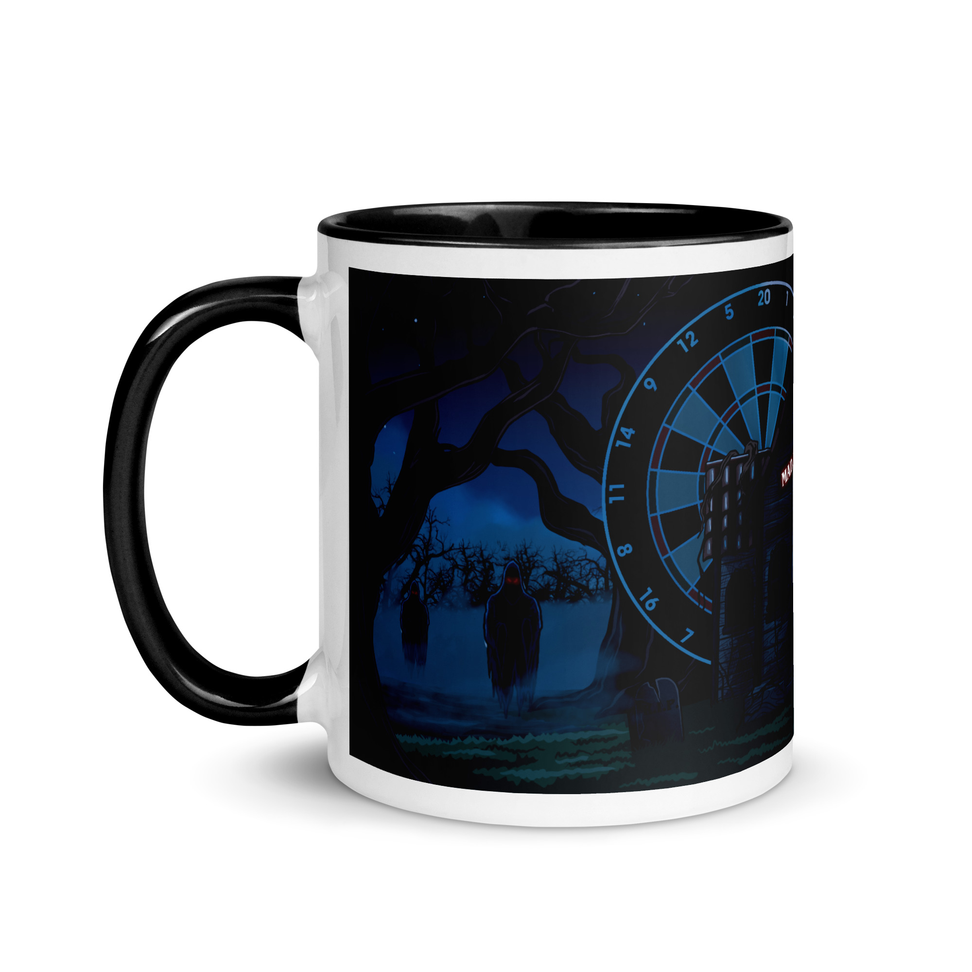 Dart Tasse – Spooky Madhouse Motiv Tasse für nervenaufreibende Doppel-1-Momente – Bild 3
