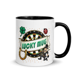 Dart Tasse – Lucky Mug Glückstasse für Dartspielerinnen und Dartspieler