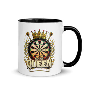 Dart Queen Tasse – königliche Motiv Tasse für selbstbewusste Spielerinnen