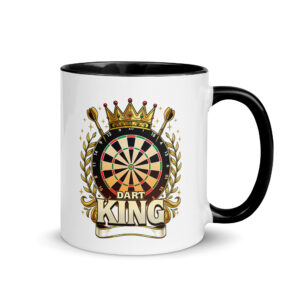 Dart King Tasse – kraftvolle Motiv Tasse für dominante Dartmomente